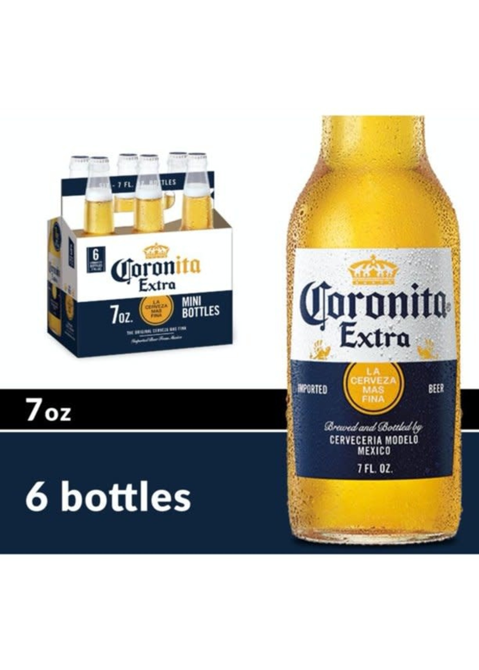 Corona  Extra 6pk 7oz Bottles