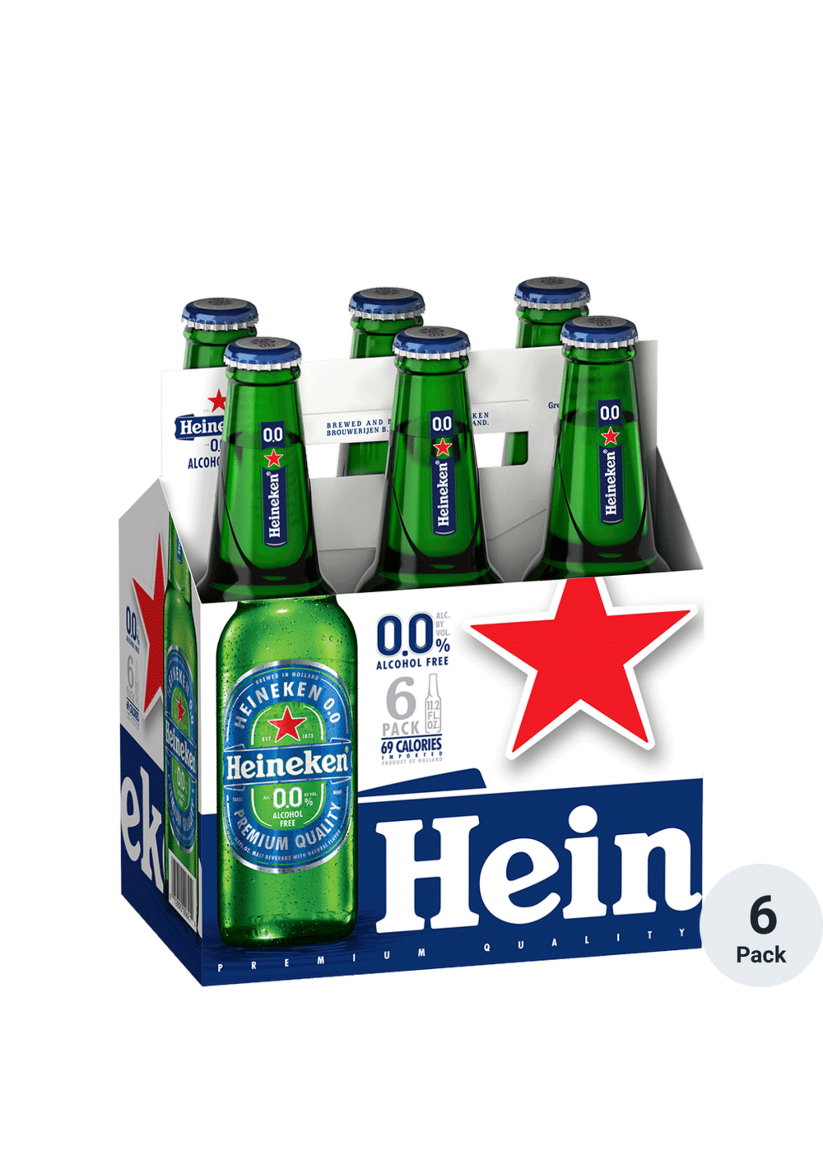 Heineken 0.0 Alcohol 6pk 11.02oz Bottles