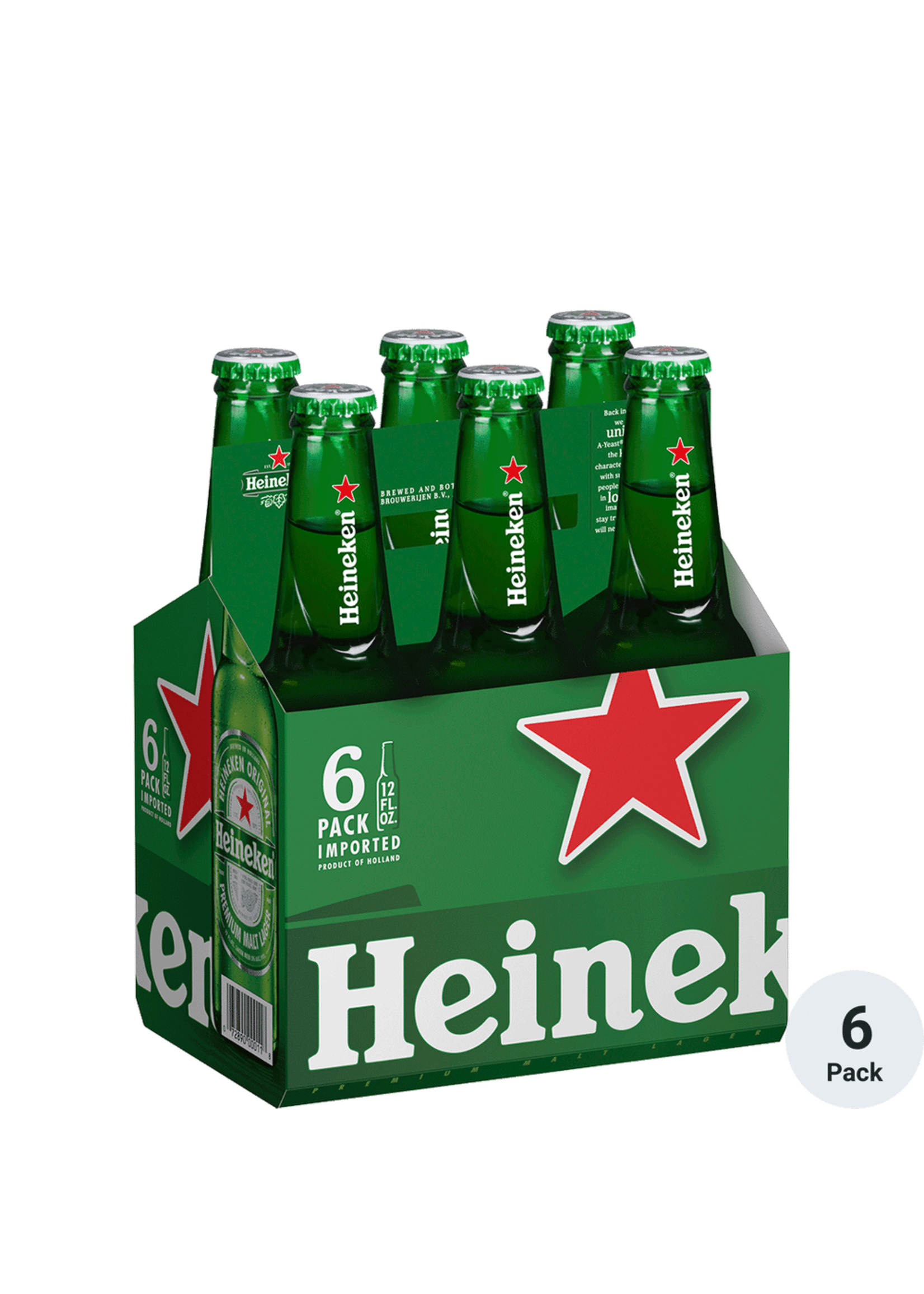 Heineken 6pk 12oz Bottles