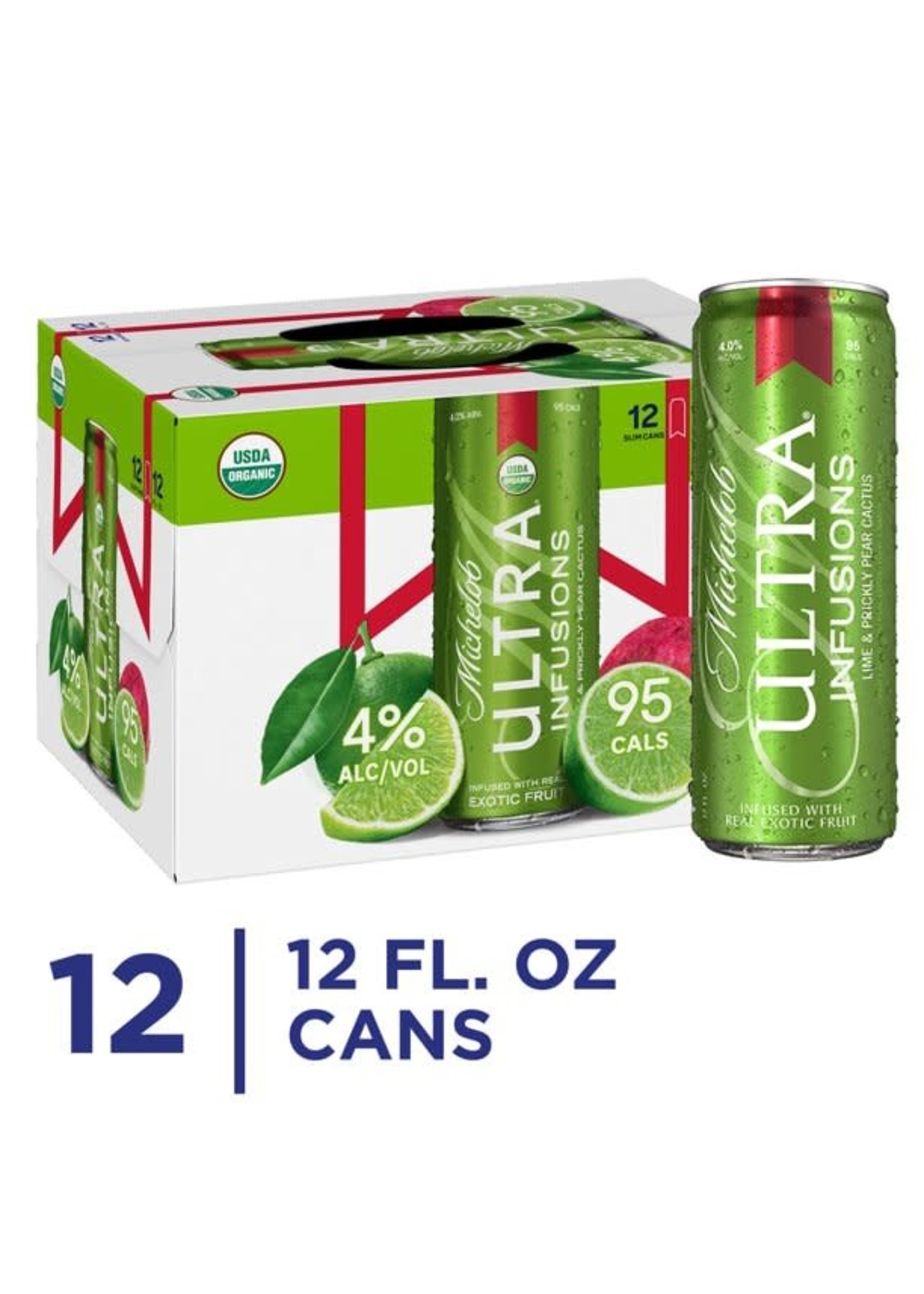 Michelob Ultra Infusions Lime & Prickly Pear Cactus 12pk 12oz Cans