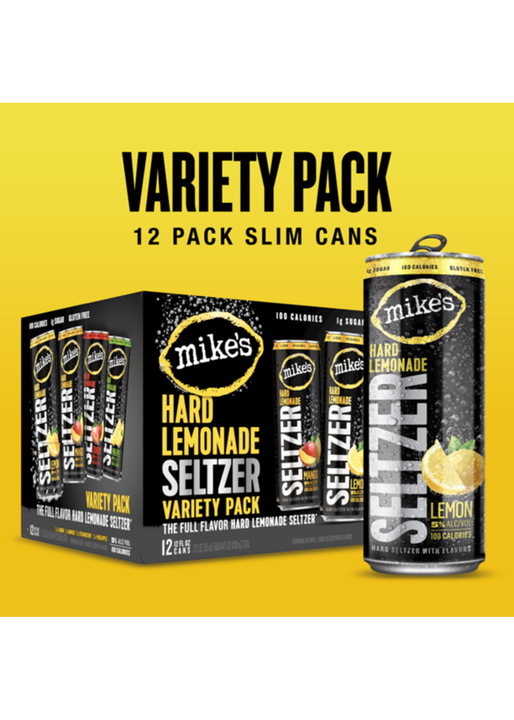 Mikes Seltzer Lemonade Verity 12pk 12oz Cans
