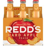 Redds Hard Apple Peach 6pk 12oz Bottles