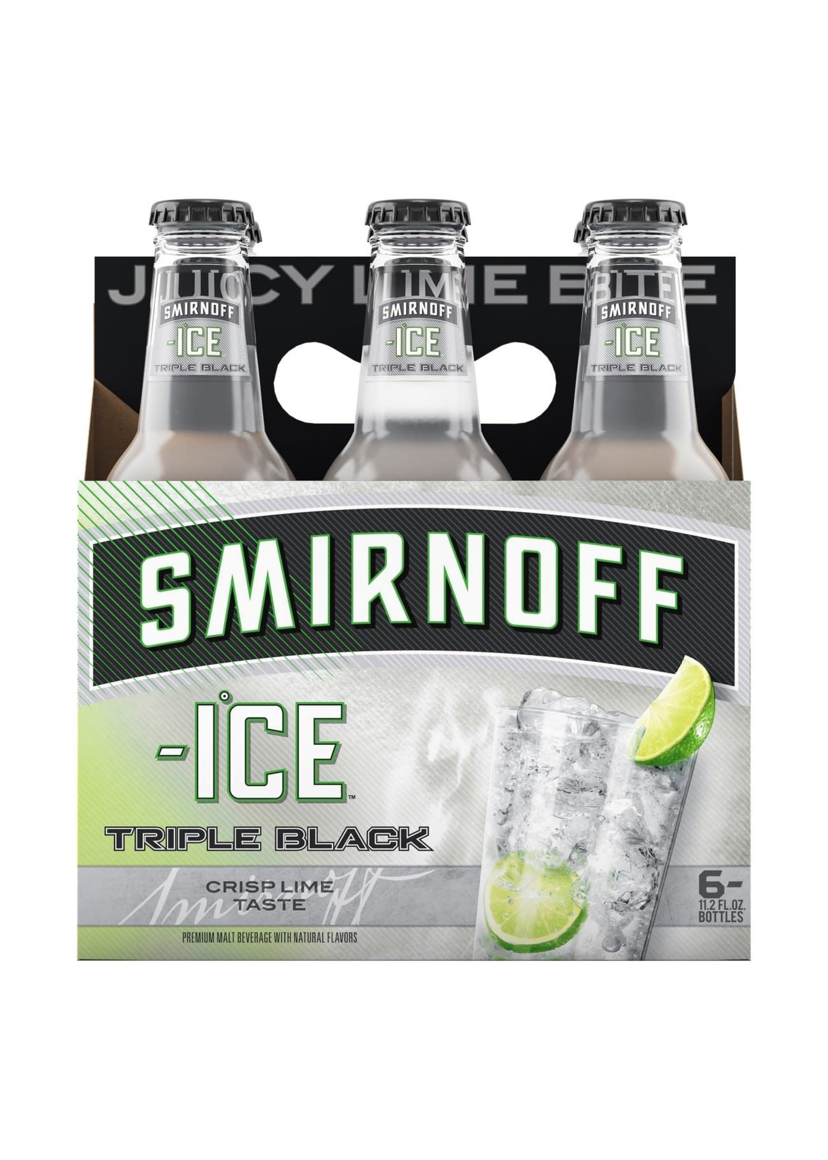 Smirnoff Ice Triple Black 6pk 11.2oz Bottles