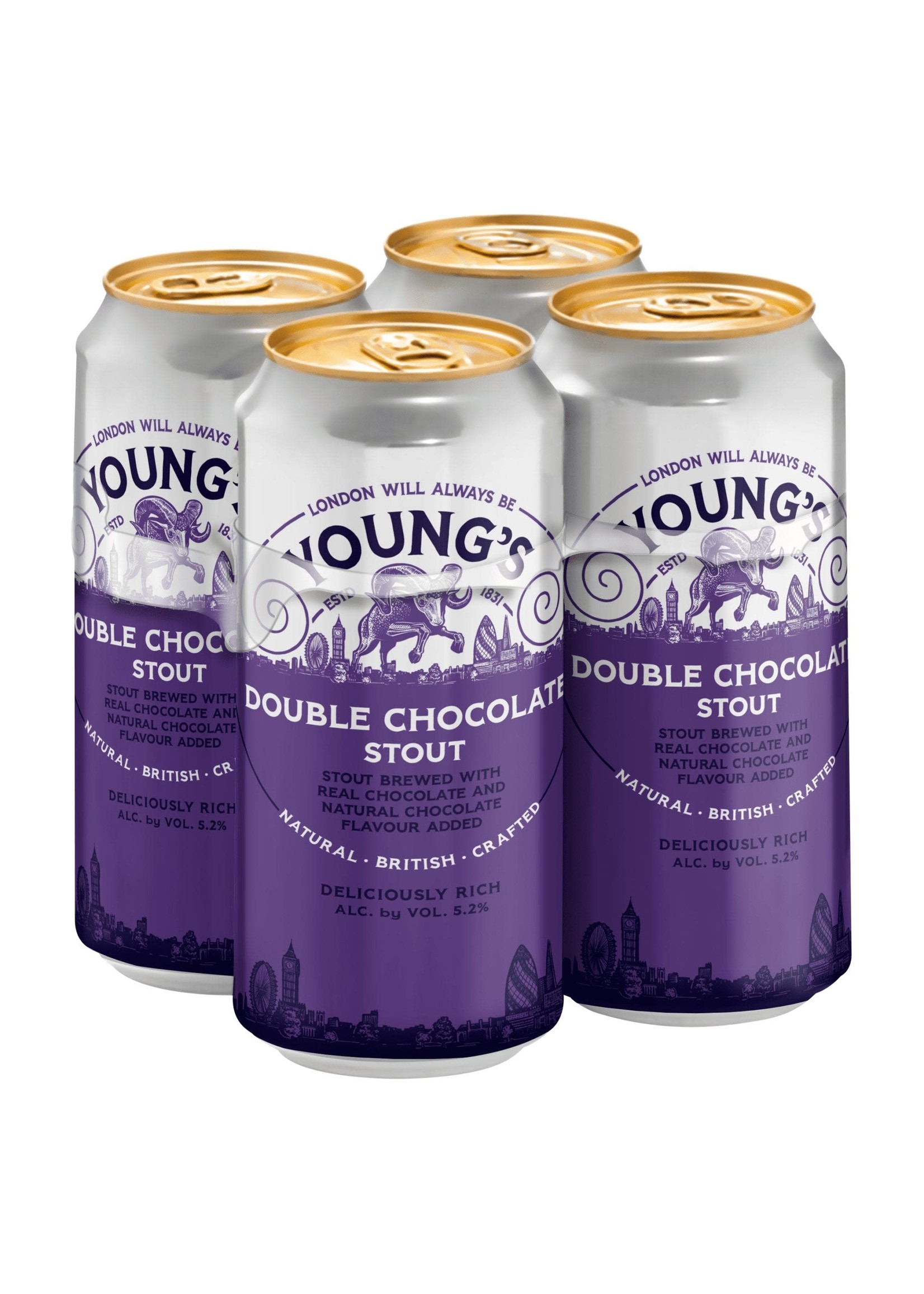 Wells & Youngs Double Chocolate Stout 4pk 14.9oz Cans
