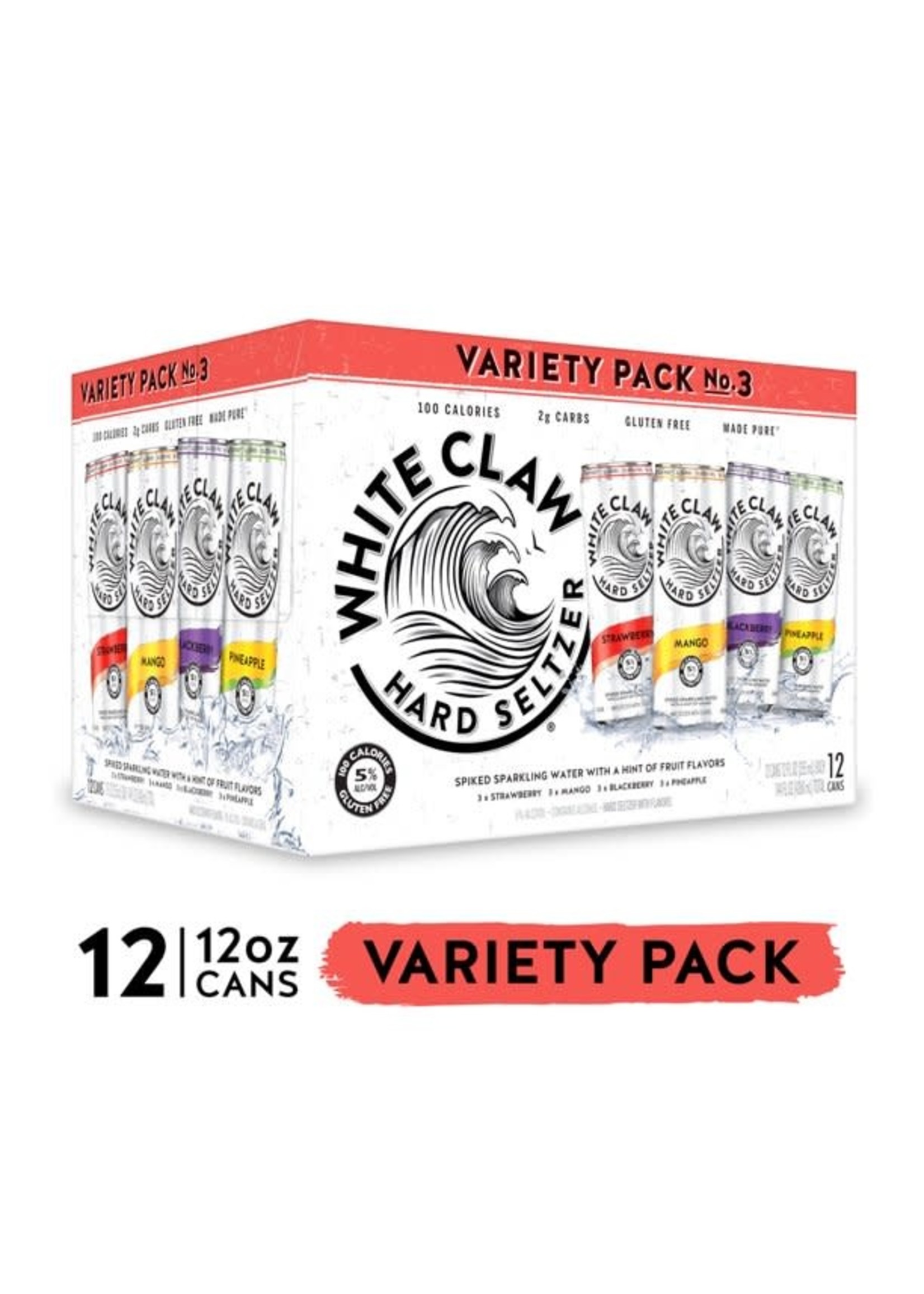 White Claw Variety Pack No.3 12pk 12oz Cans