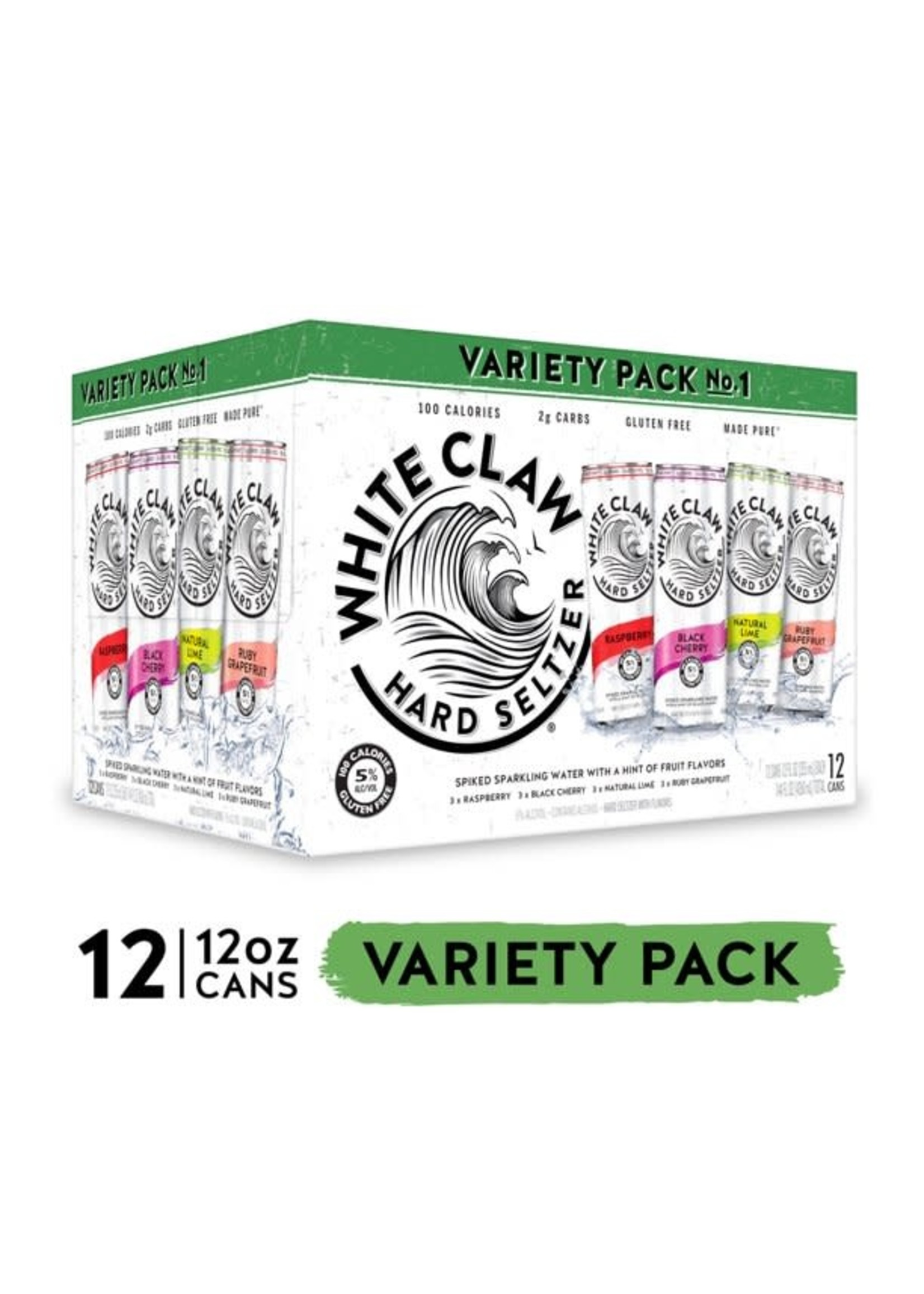 White Claw Variety Pack No.1 12pk 12oz Cans