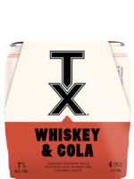 TX RTD Whiskey & Cola 14Proof 4pk 12oz Cans