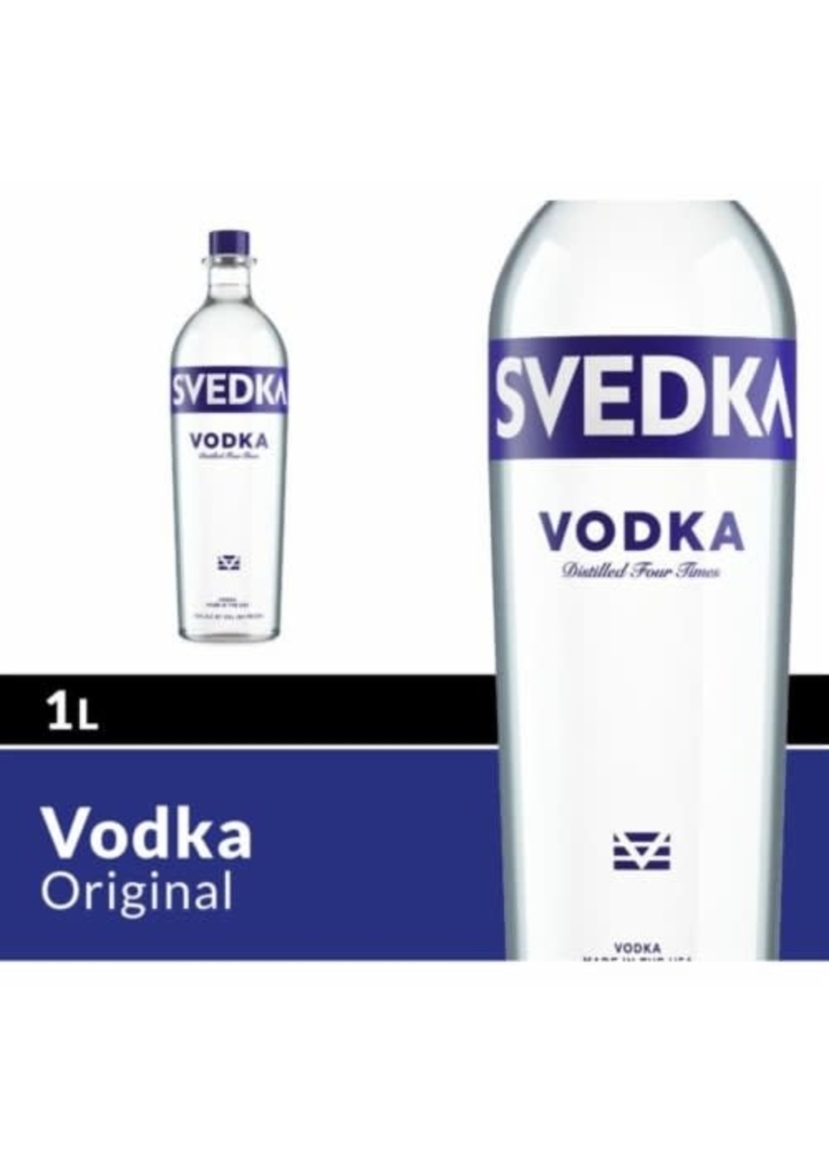Svedka Vodka Svedka Original Vodka 80Proof 1 Ltr