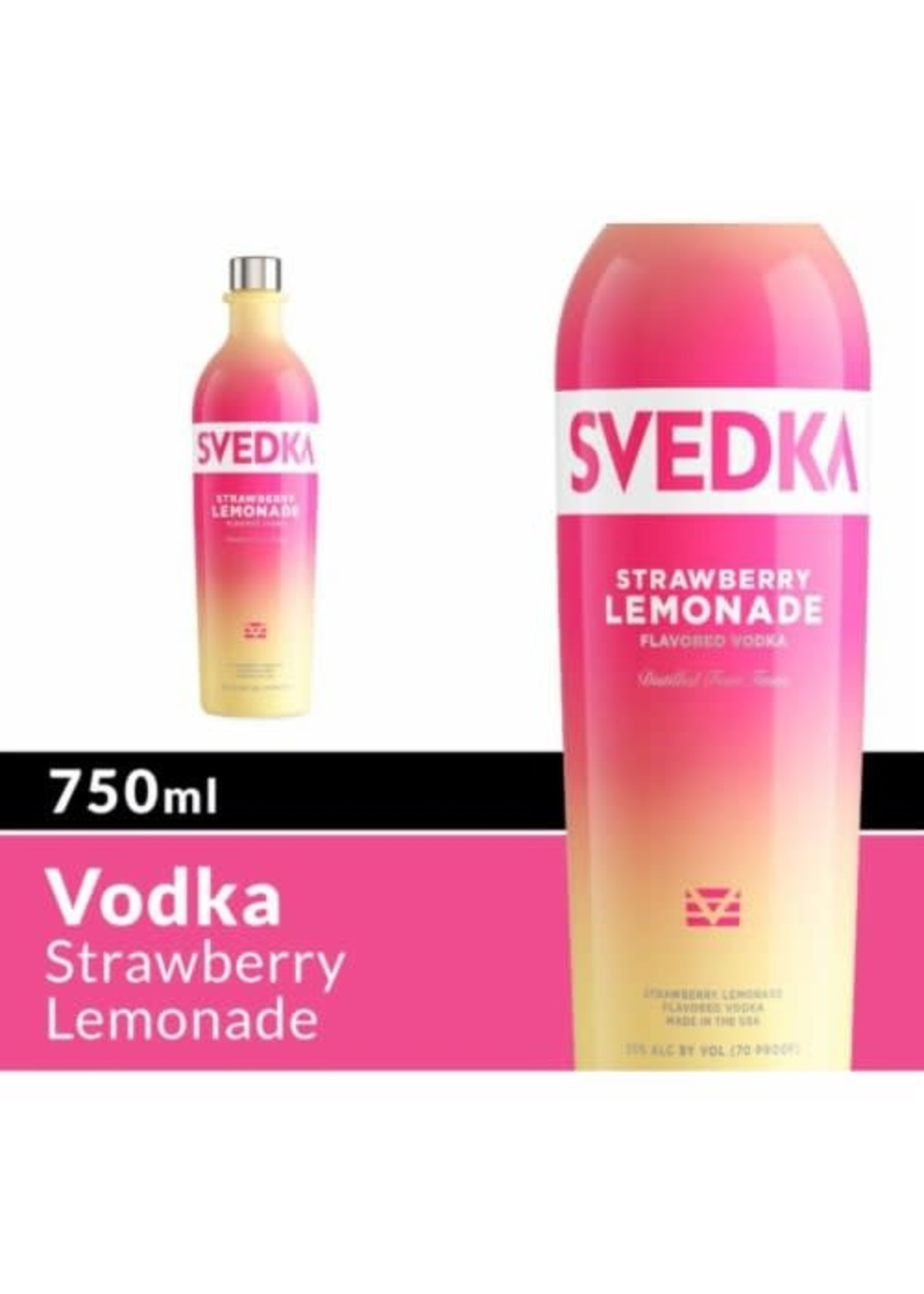 Svedka Vodka Svedka Strawberry Lemonade Vodka 70Proof 750ml