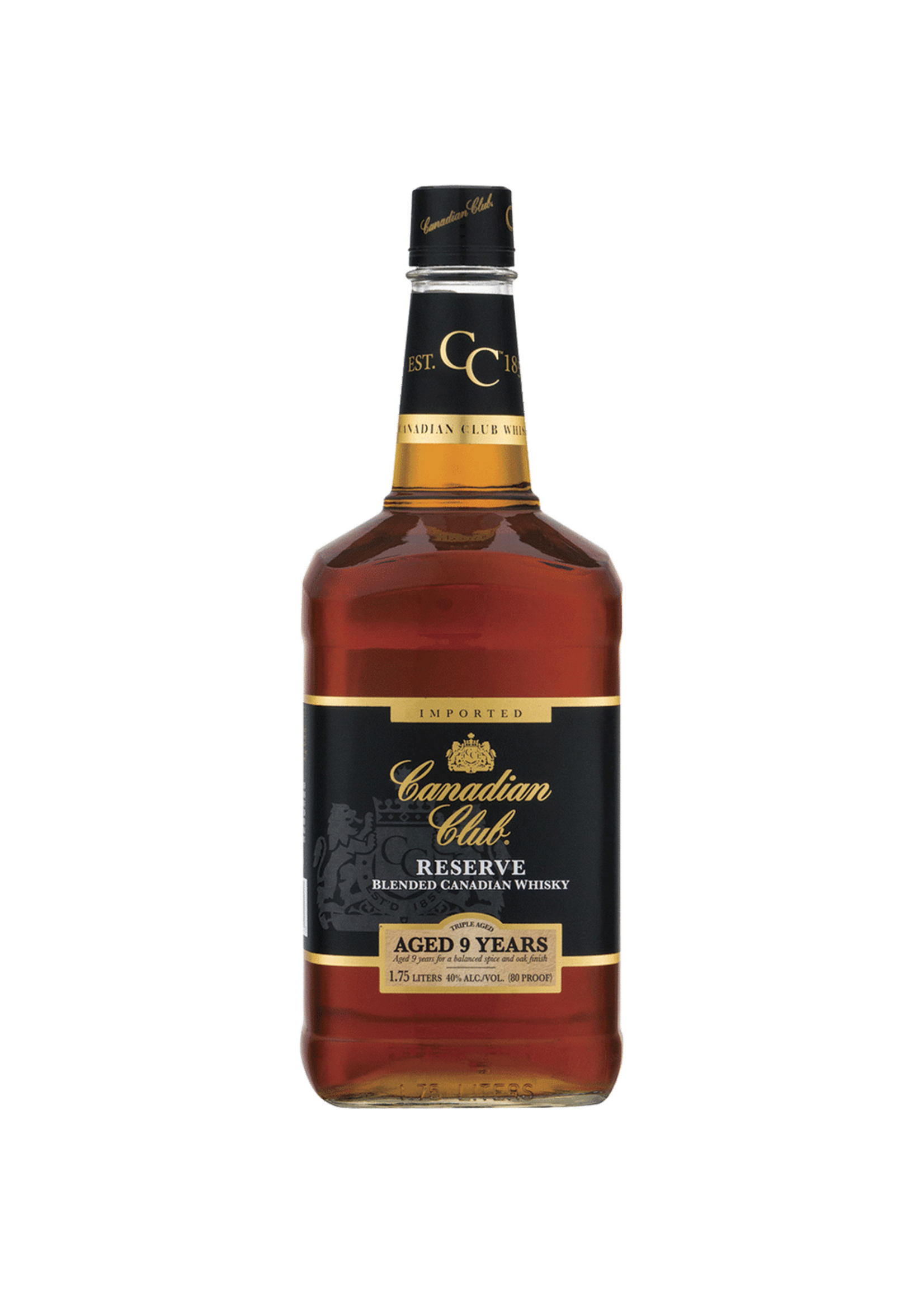 Canadian Club Reserve 9Year 80Proof 1.75 Ltr