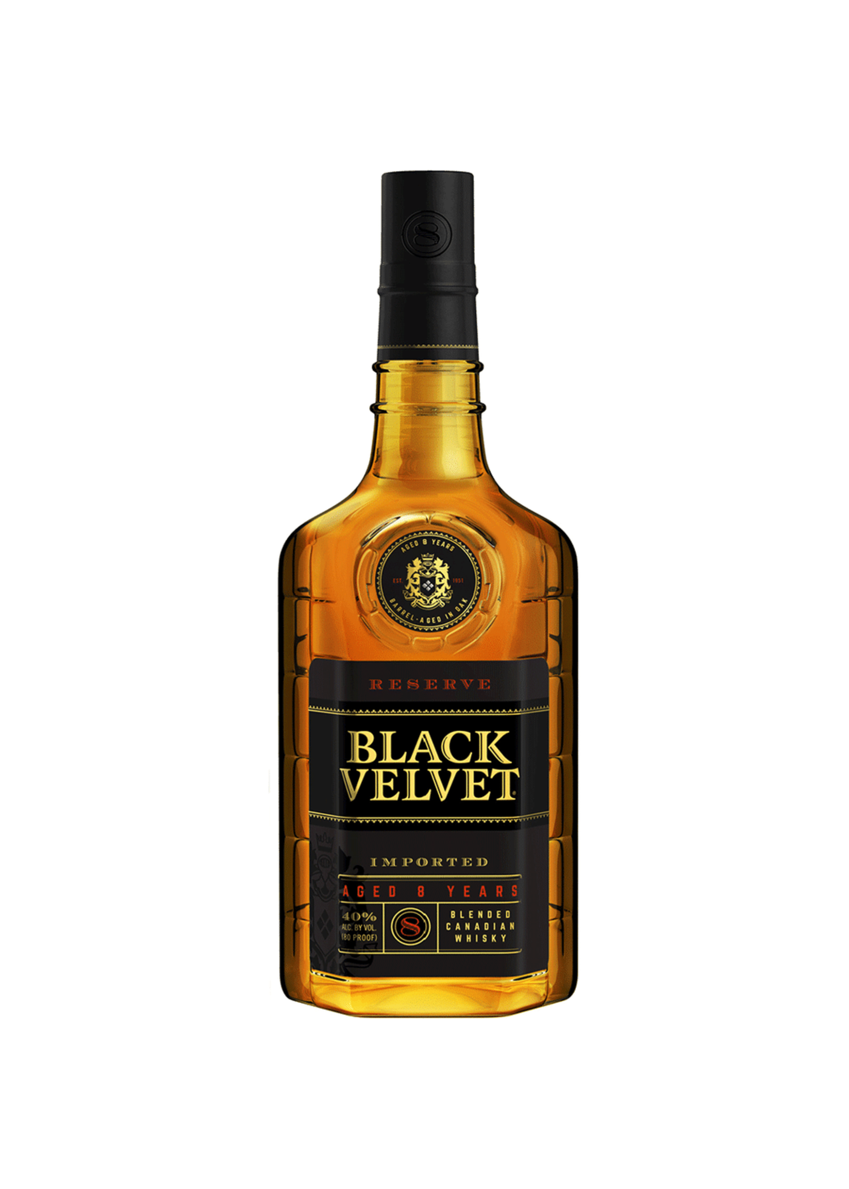 Black Velvet Canadian Whisky Reserve 8Year 80Proof Pet 1.75 Ltr