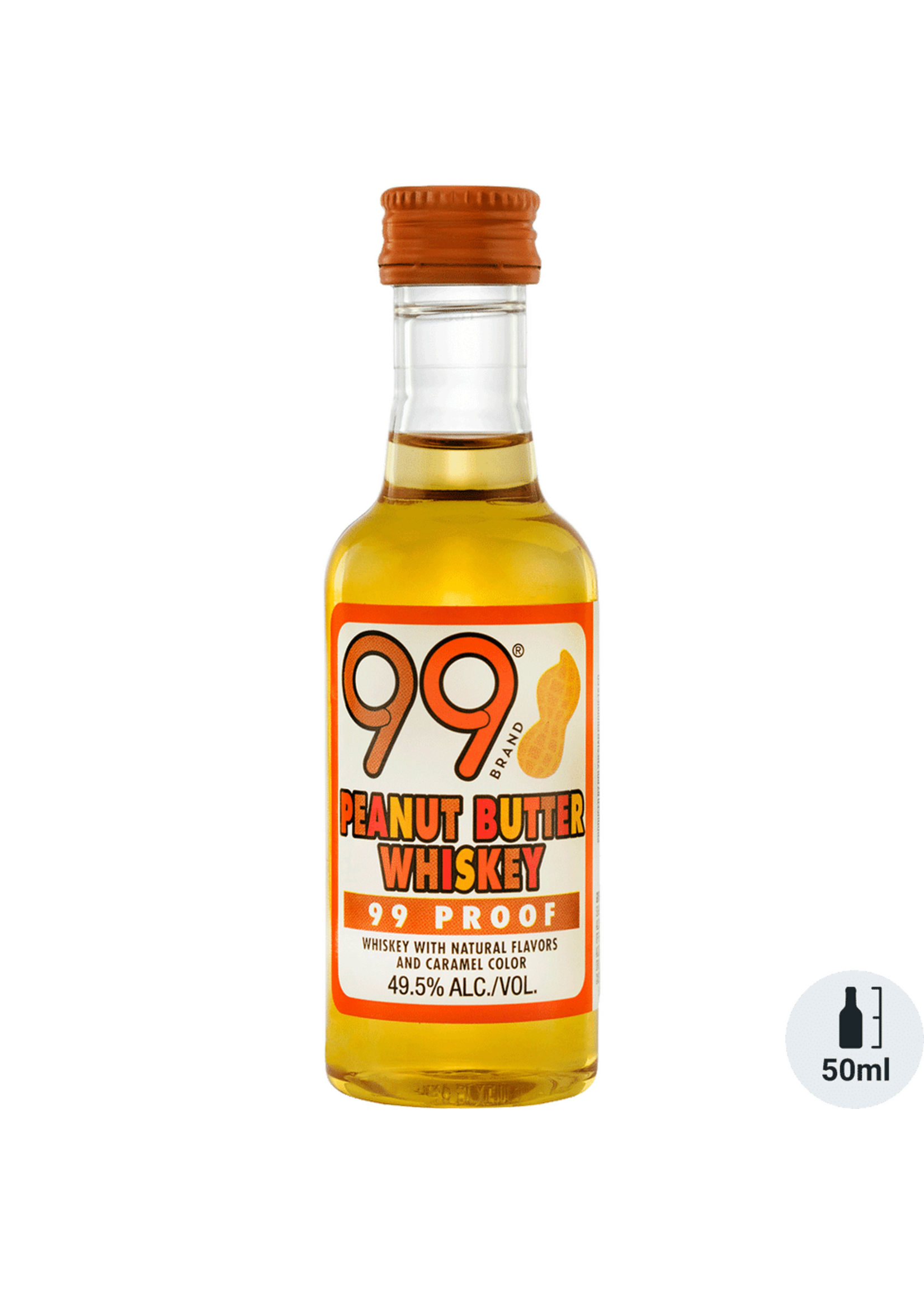 99 Peanut Butter Whiskey 99Proof Pet 50ml