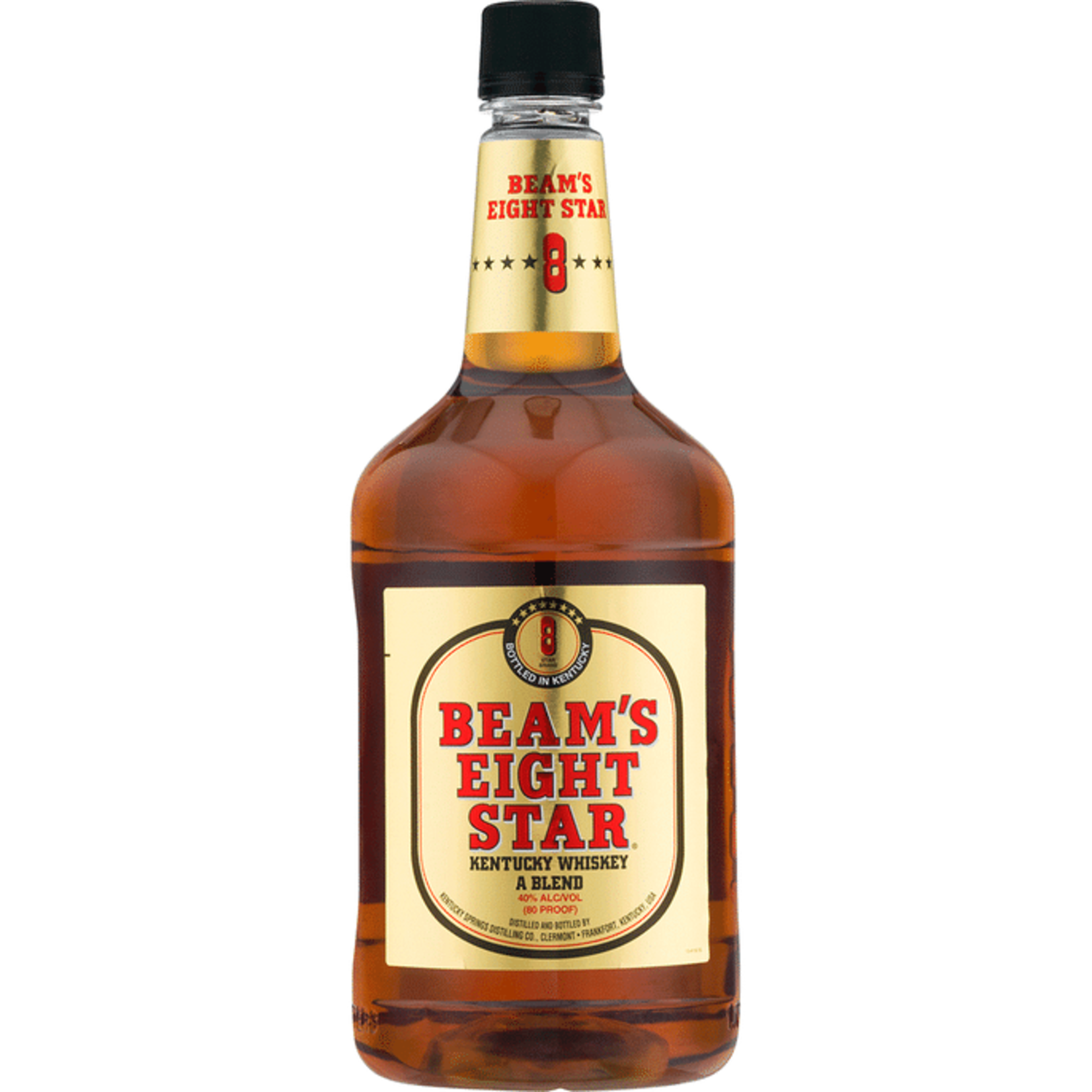 Beam's Eight Star Blended American Whiskey 80Proof Pet 1.75 Ltr