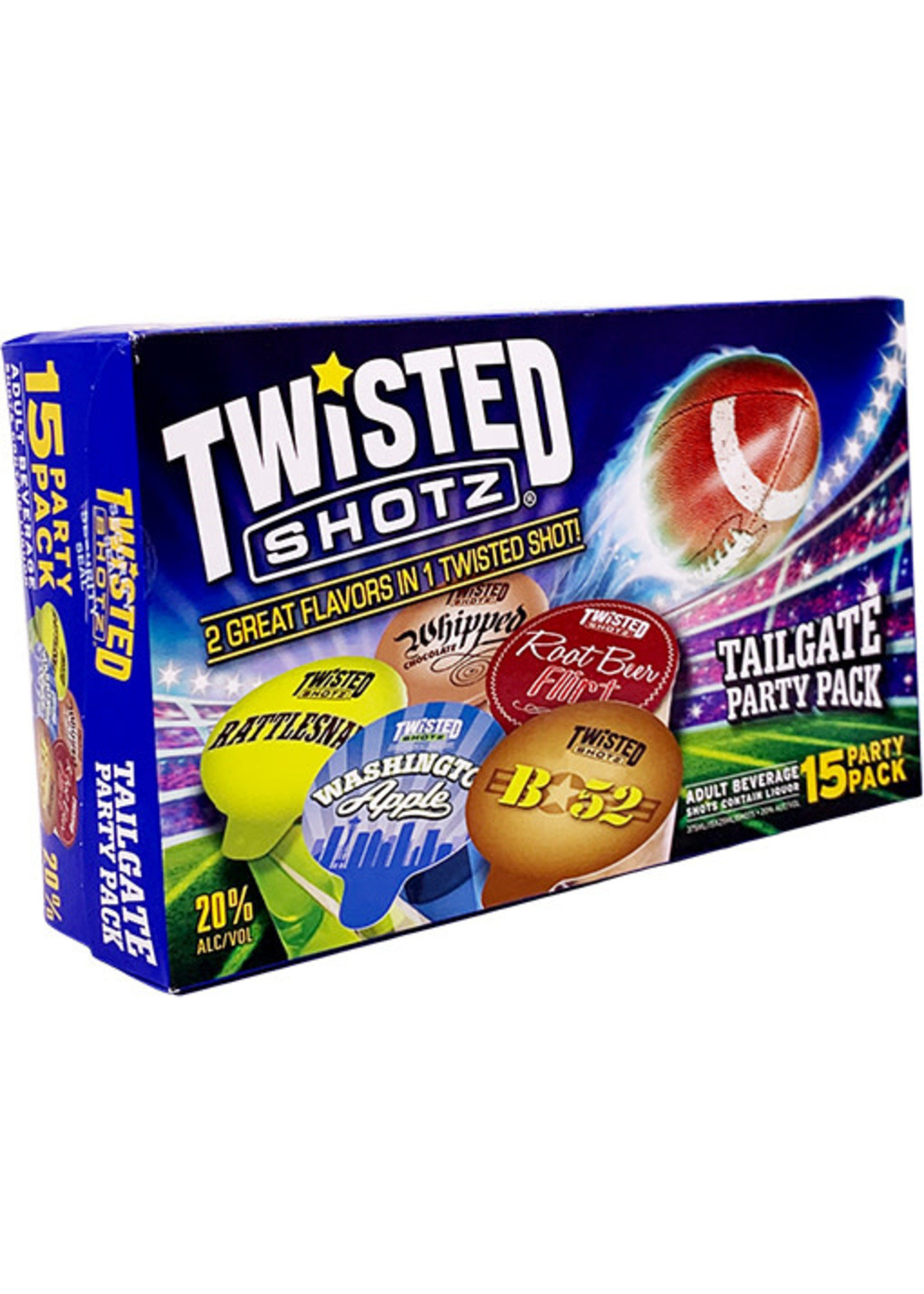 Twisted Shotz Twisted Shots Tailgate Party Pack 15pk 25ml