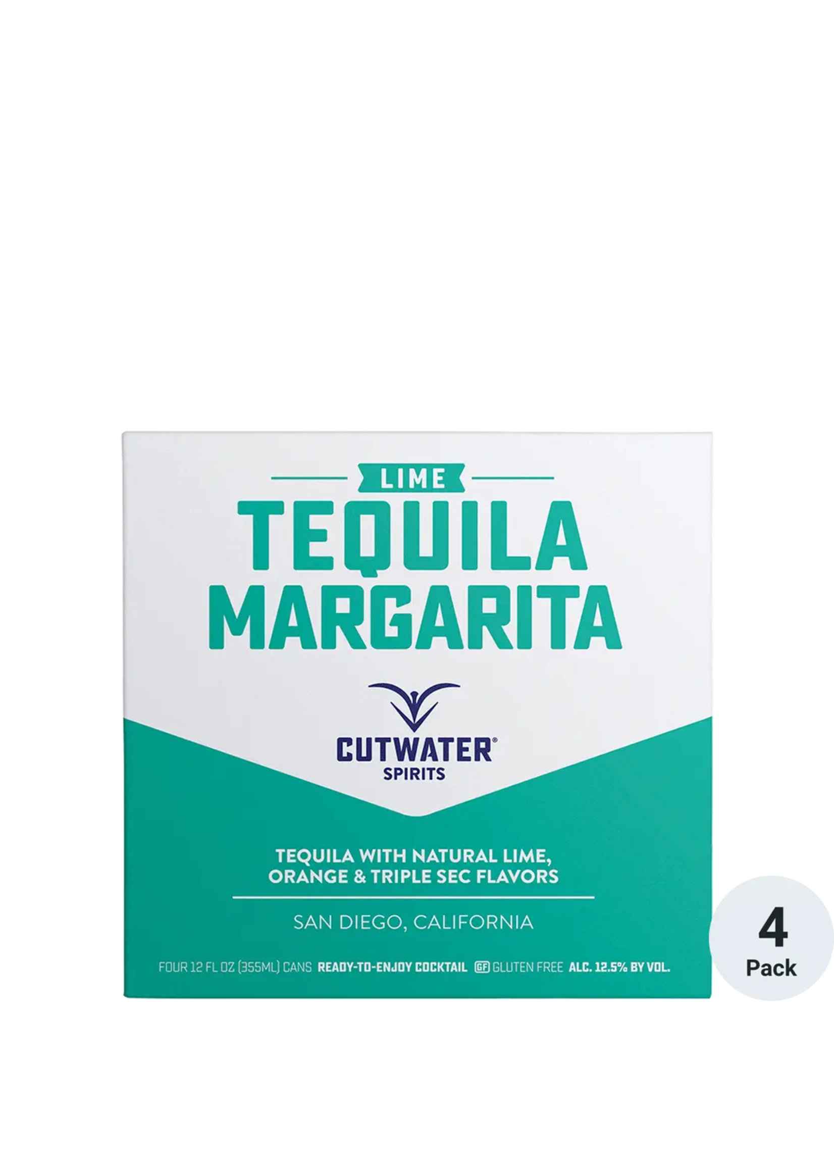 Cutwater Cocktail Lime Margarita 25Proof 4pk 12oz Cans