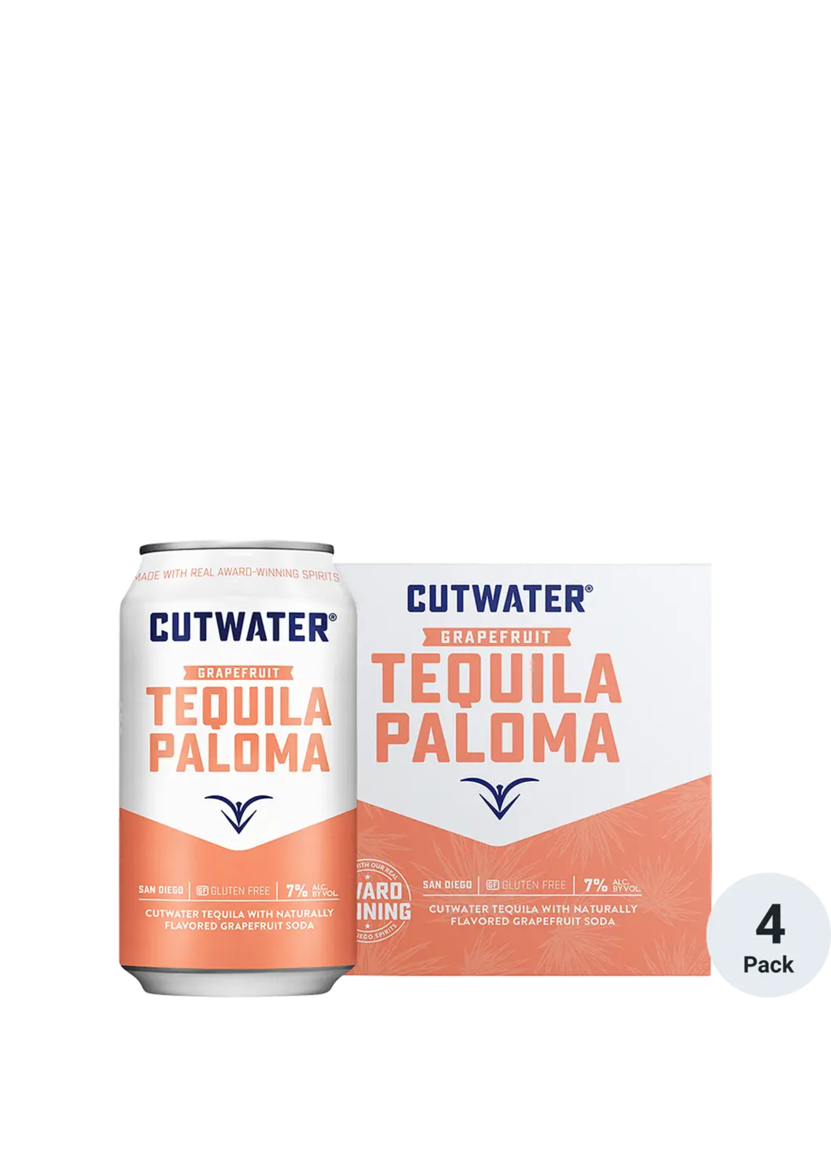CUTWATER COCKTAIL TEQUILA PALOMA 14PF 4PK 12OZ CANS