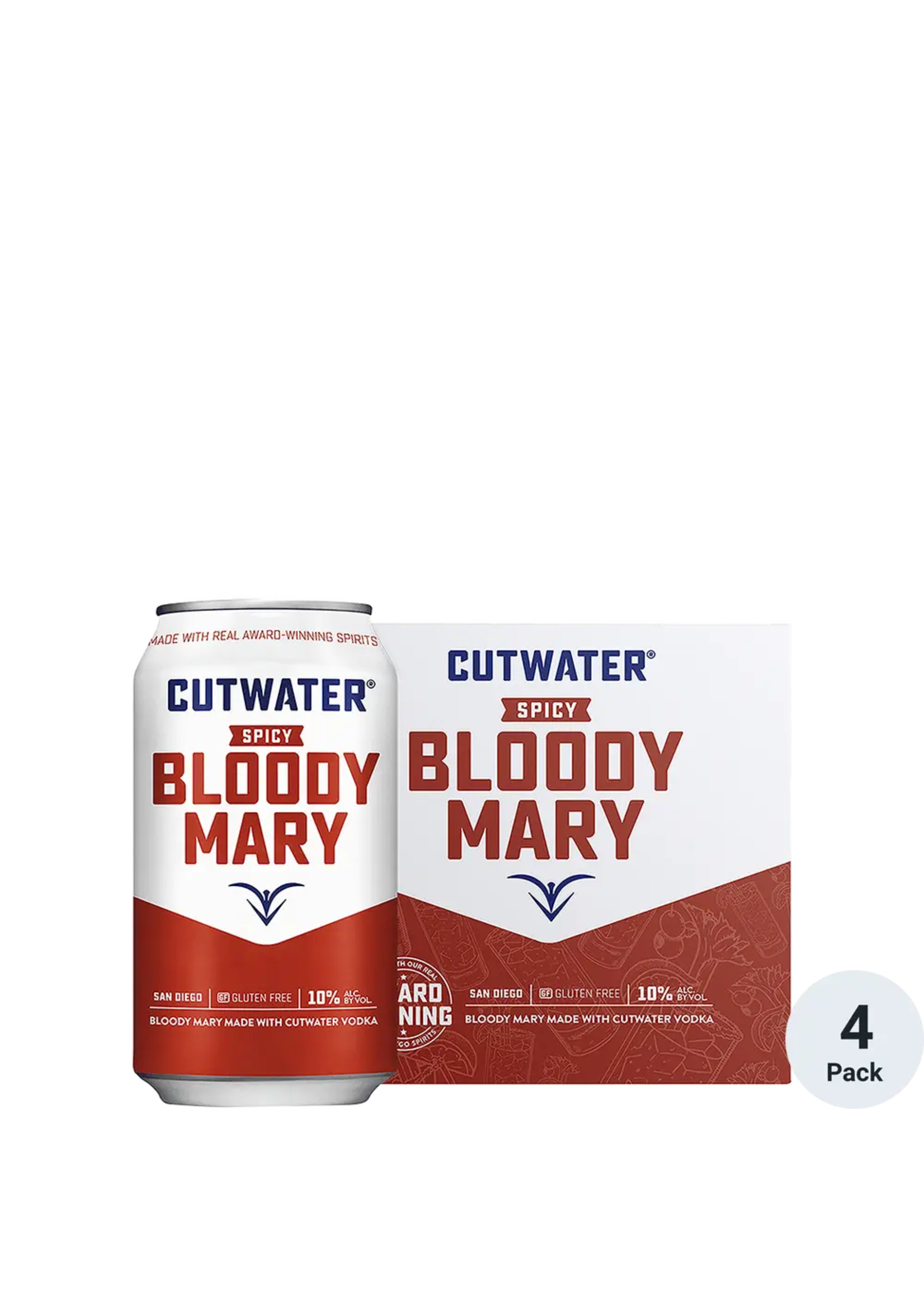 Cutwater Cutwater Cocktail Spicy Bloody Mary 20Proof 4pk 12oz Cans