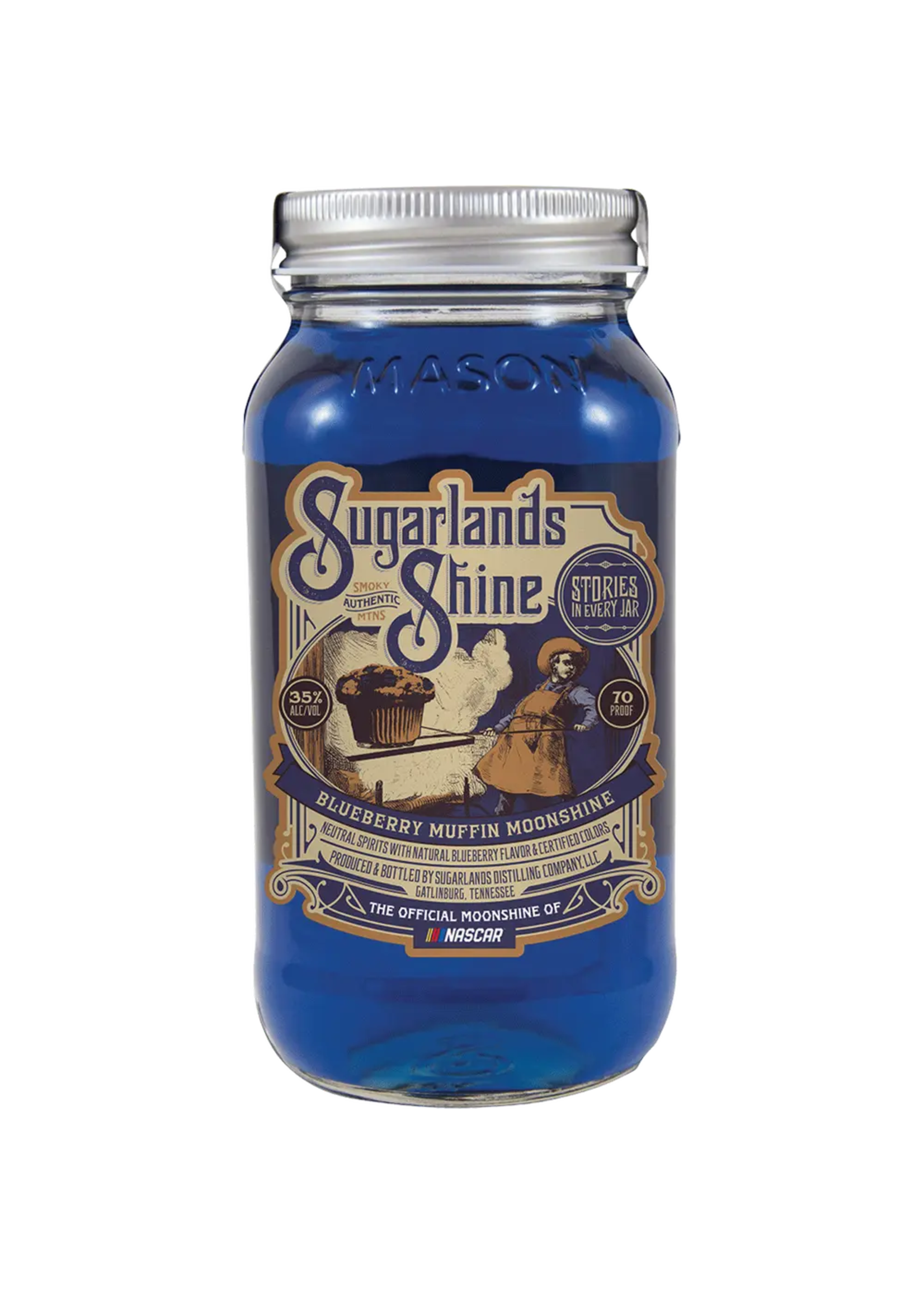 Sugarlands Moonshine & Sippin Cream Sugarlands Shine Blueberry Muffin Moonshine 70Proof Jar 750ml