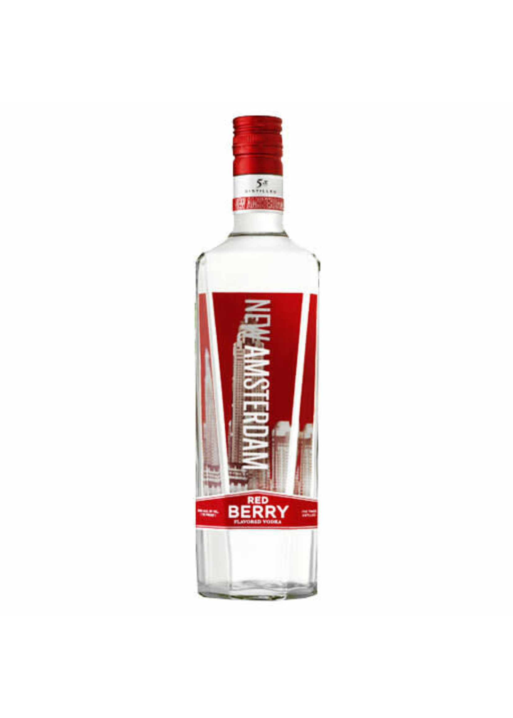 New Amsterdam Red Berry Flavored Vodka 70Proof 1 Ltr
