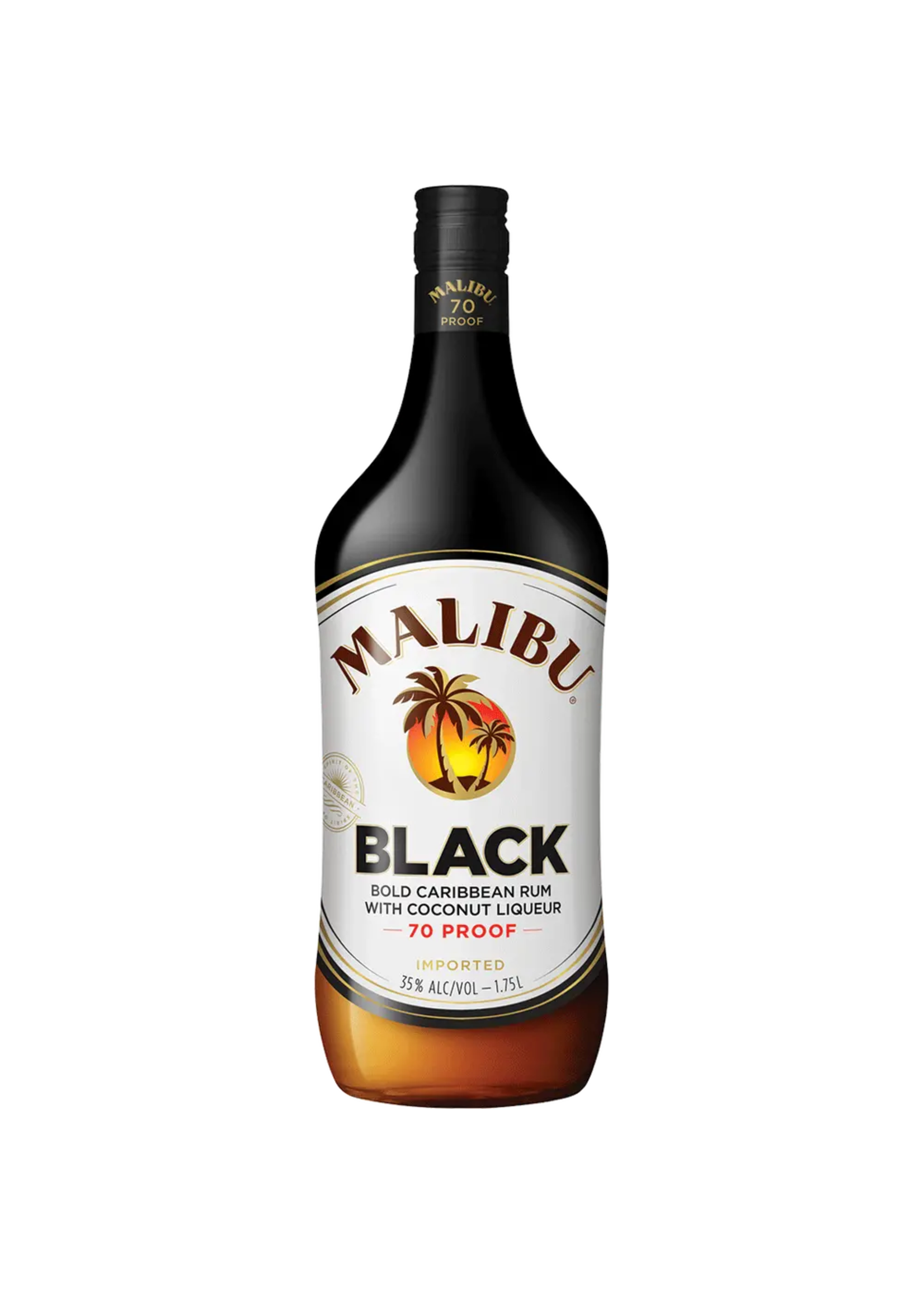 Malibu Rum Malibu Black Rum 70Proof 1.75 Ltr