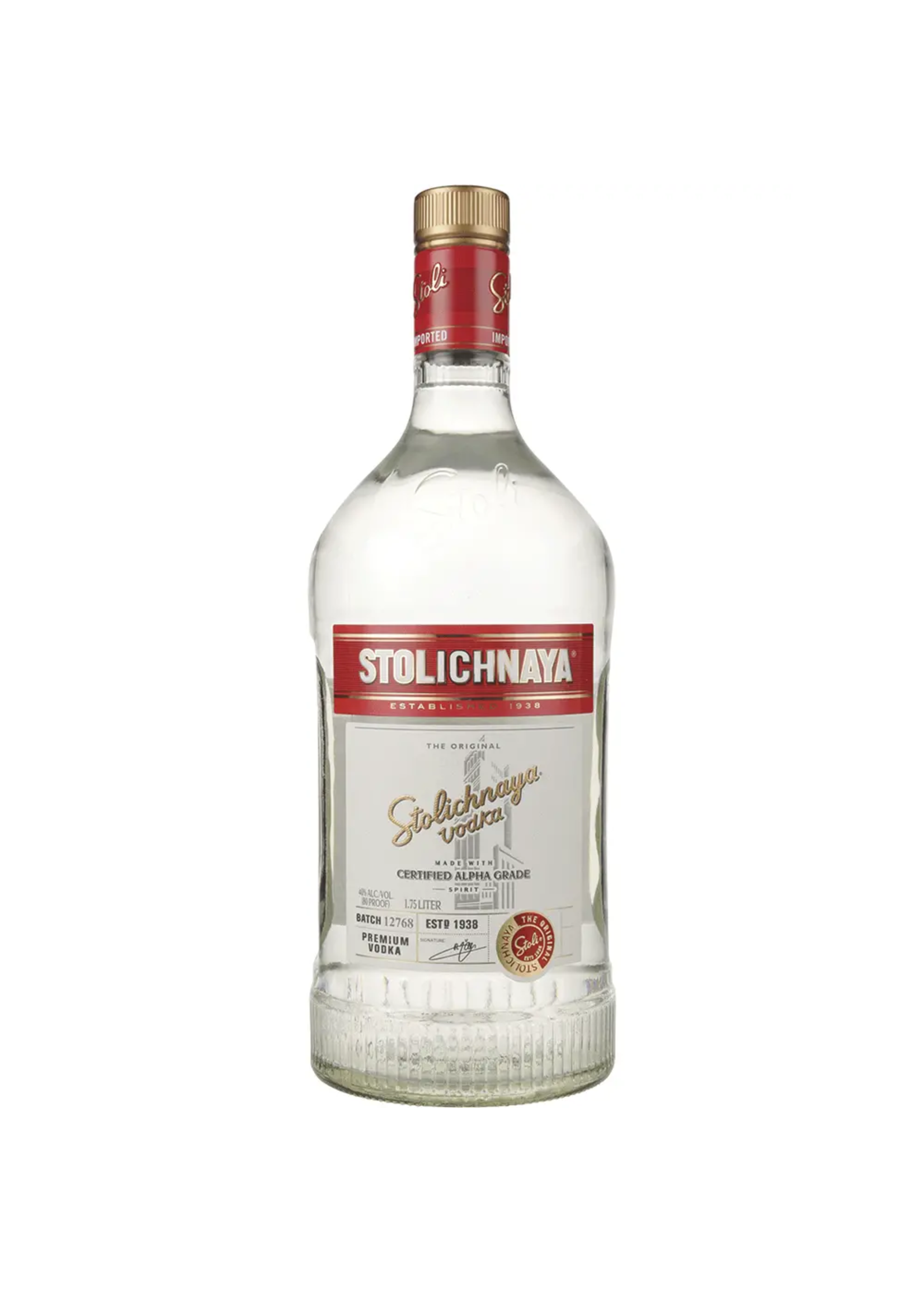 Stolichnaya Vodka 80Proof 1.75 Ltr