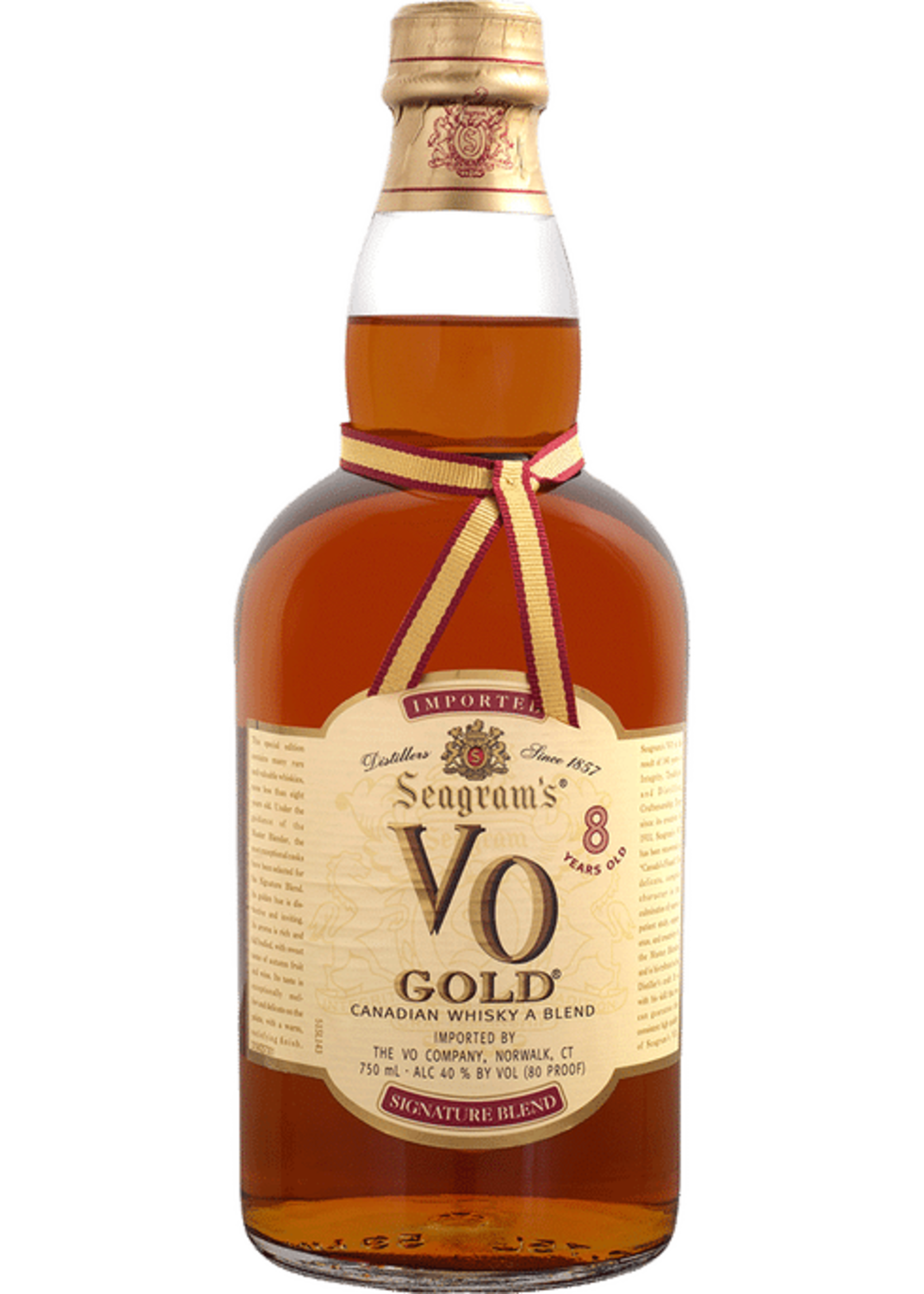 Seagrams Vo Gold 8Year Canadian Whiskey 80Proof 750ml