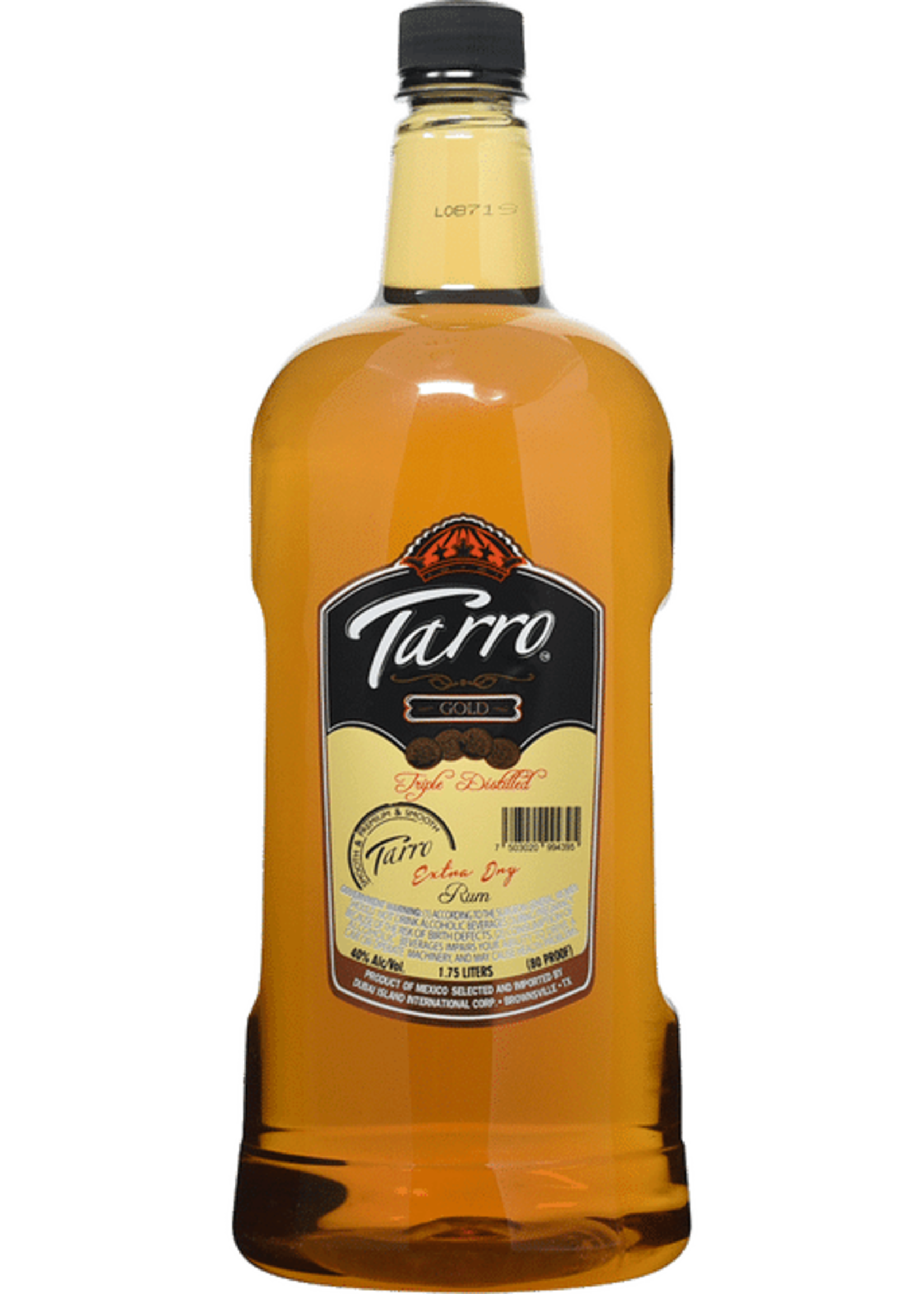 Tarro Gold Extra Dry Rum 750ml