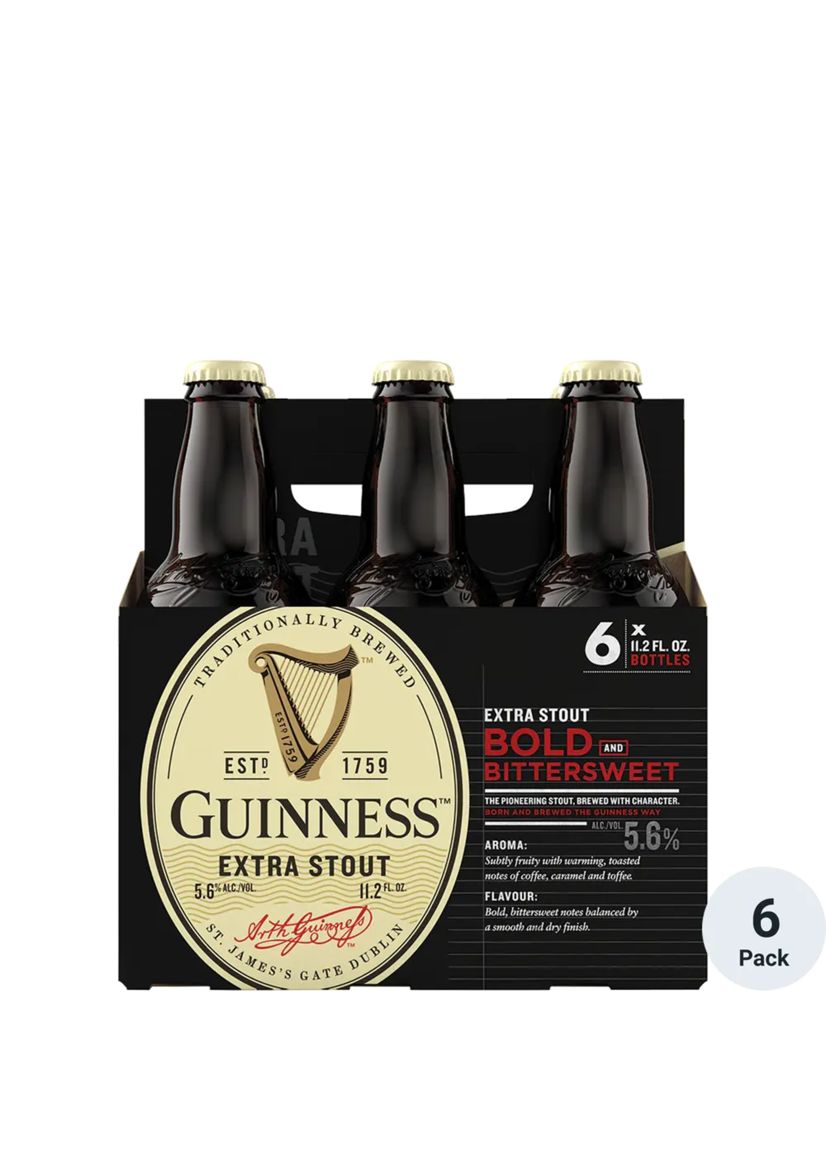 Guinness Extra Stout 6pk 12oz Bottles