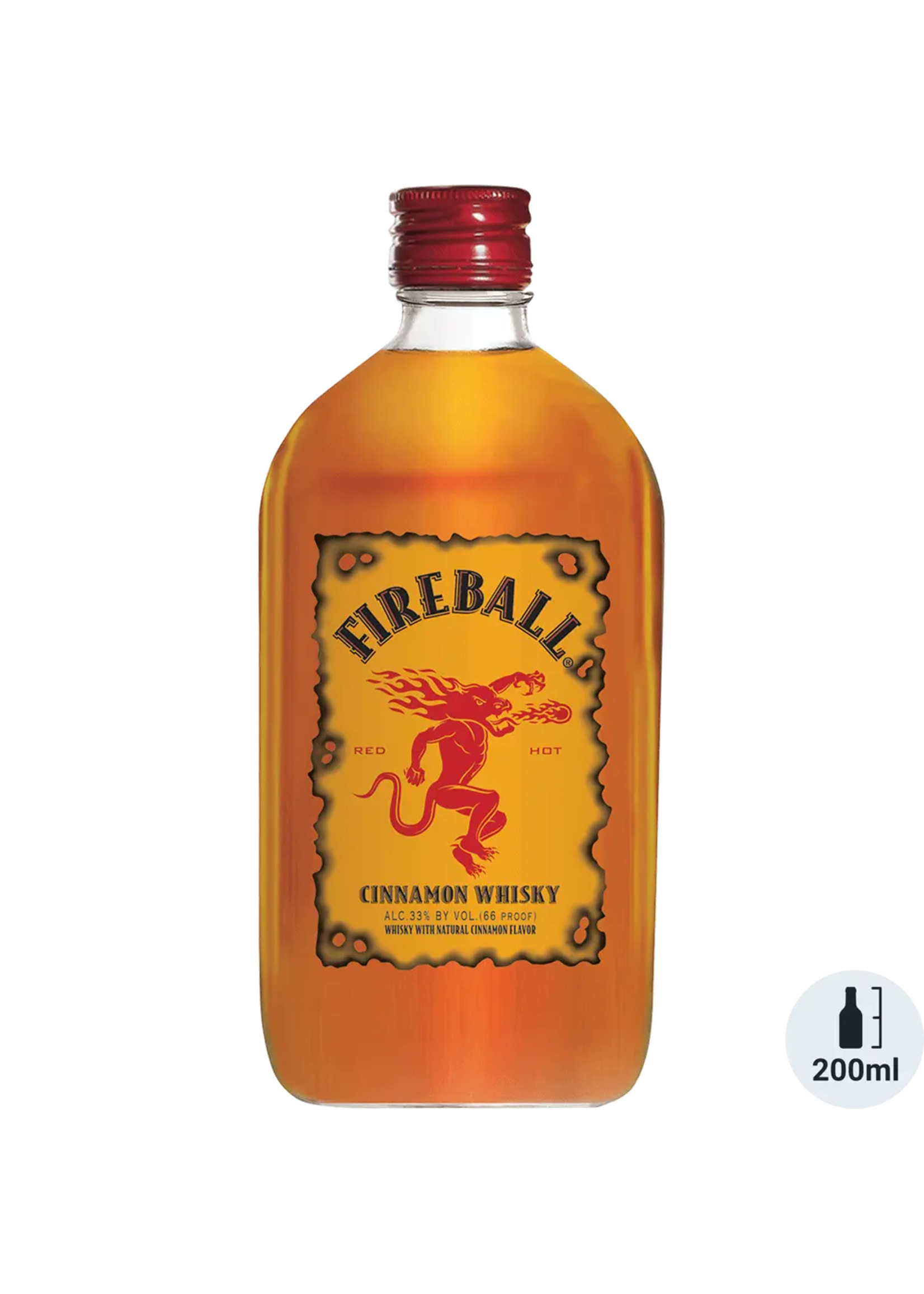 Fireball Cinnamon Whisky 66Proof Pet 200ml
