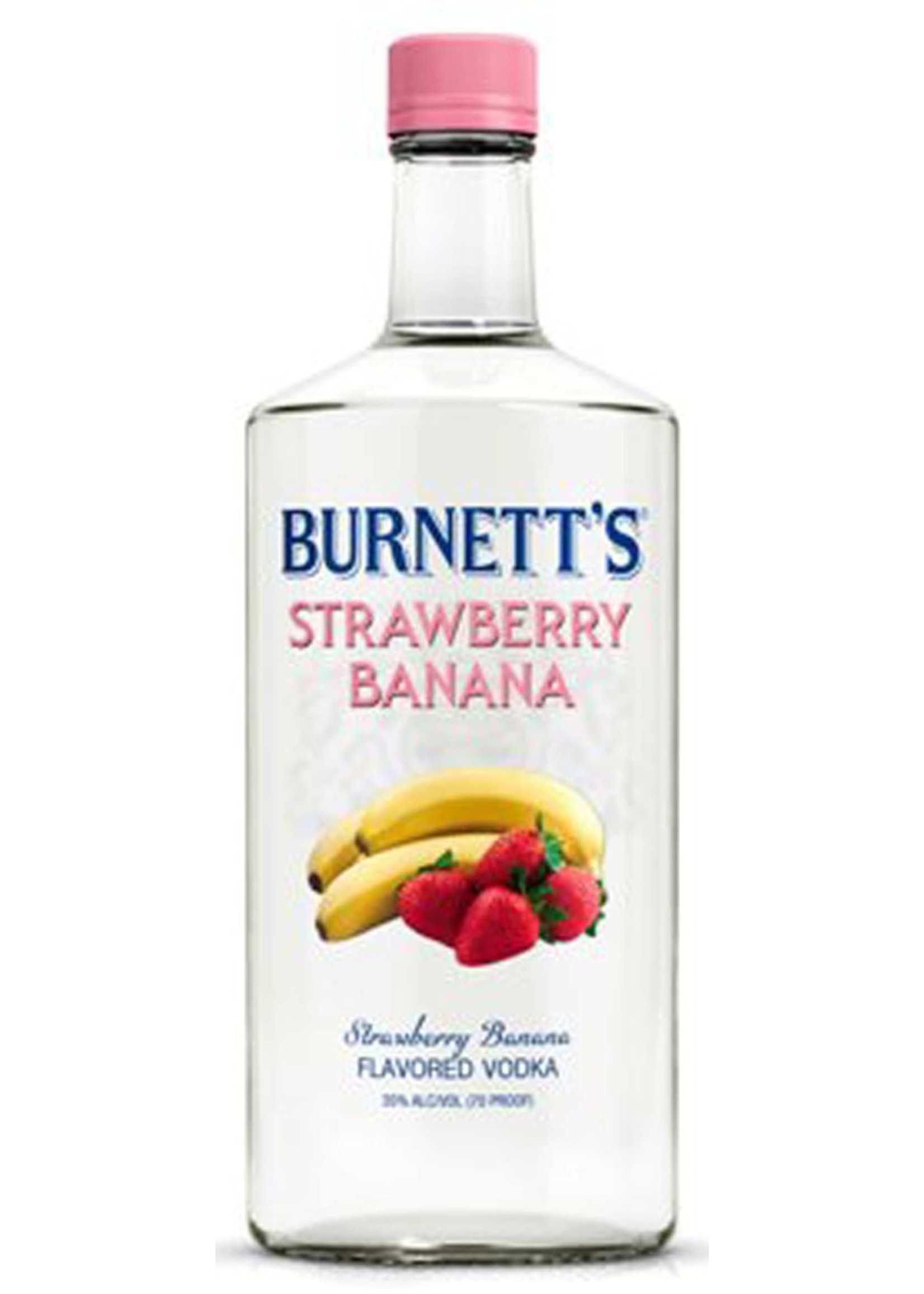 Burnetts Strawberry Banana Flavored Vodka 60Proof Pet 1.75 Ltr
