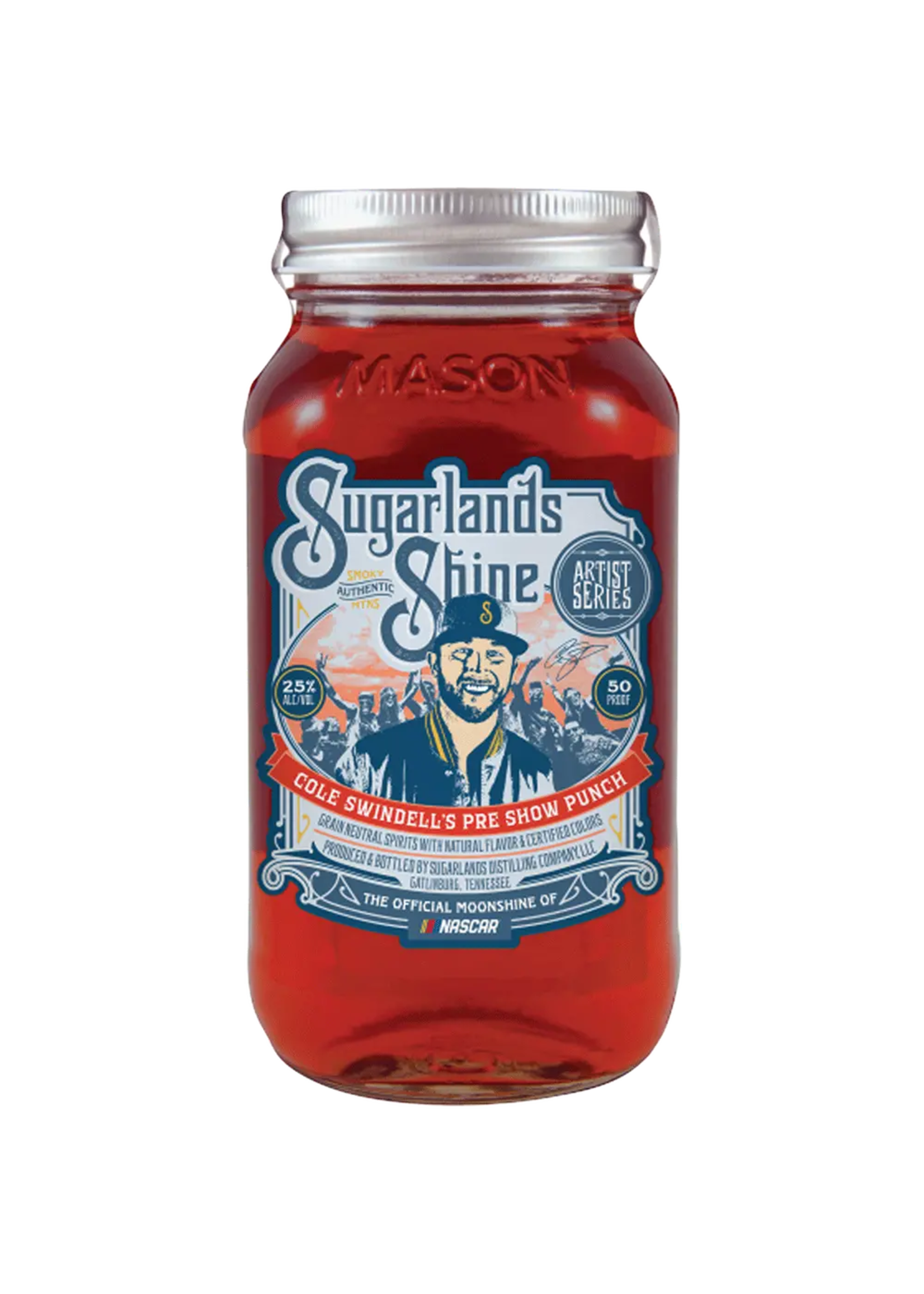 Sugarlands Moonshine & Sippin Cream Sugarlands Shine Cole Swindells Pre Show Punch Moonshine 50Proof Jar 750ml