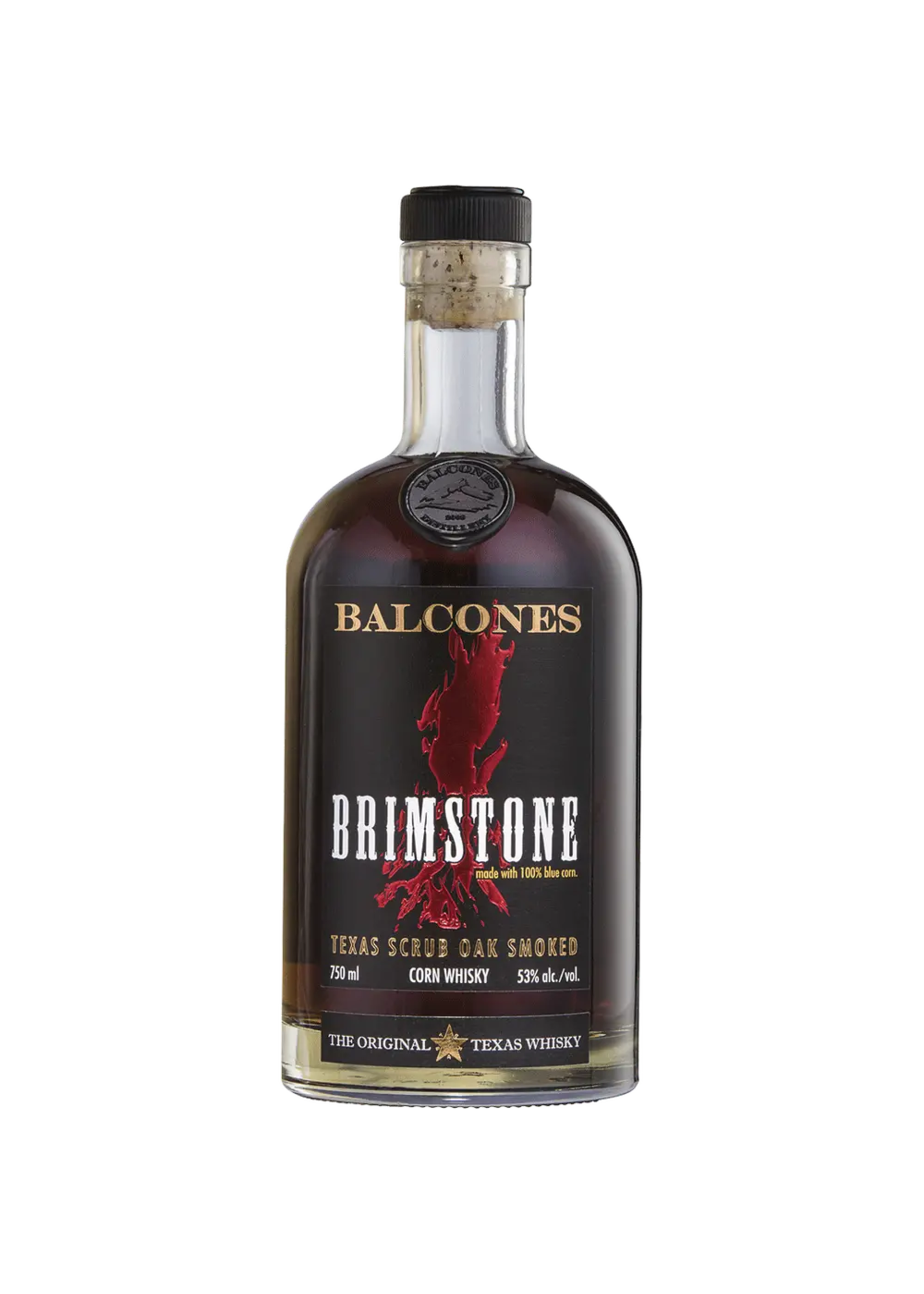 Balcones Corn Whisky Brimstone Texas Scrub Oak Smoked 106Proof 750ml