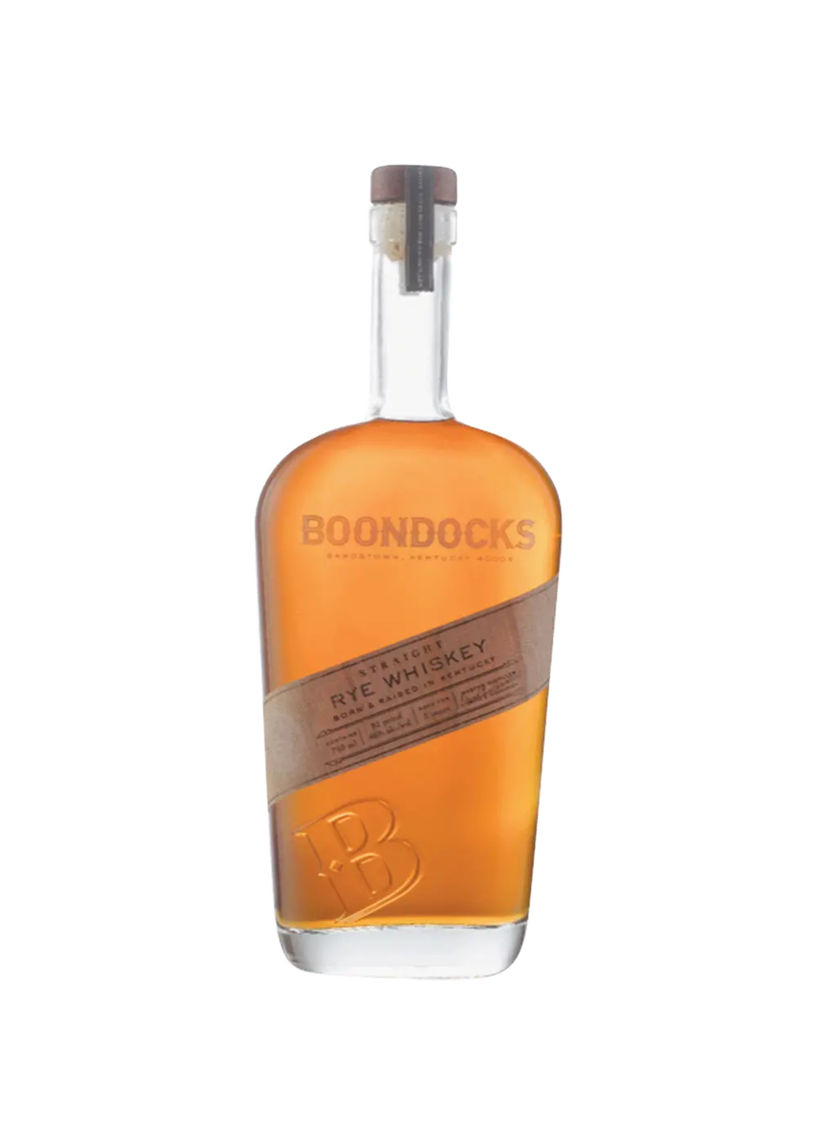 Boondocks Rye Whiskey 92Proof 750ml
