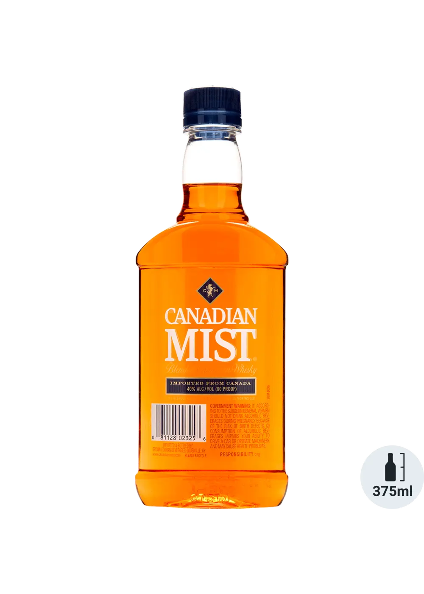 Canadian Mist Canadian Whiskey 80Proof Pet 375ml