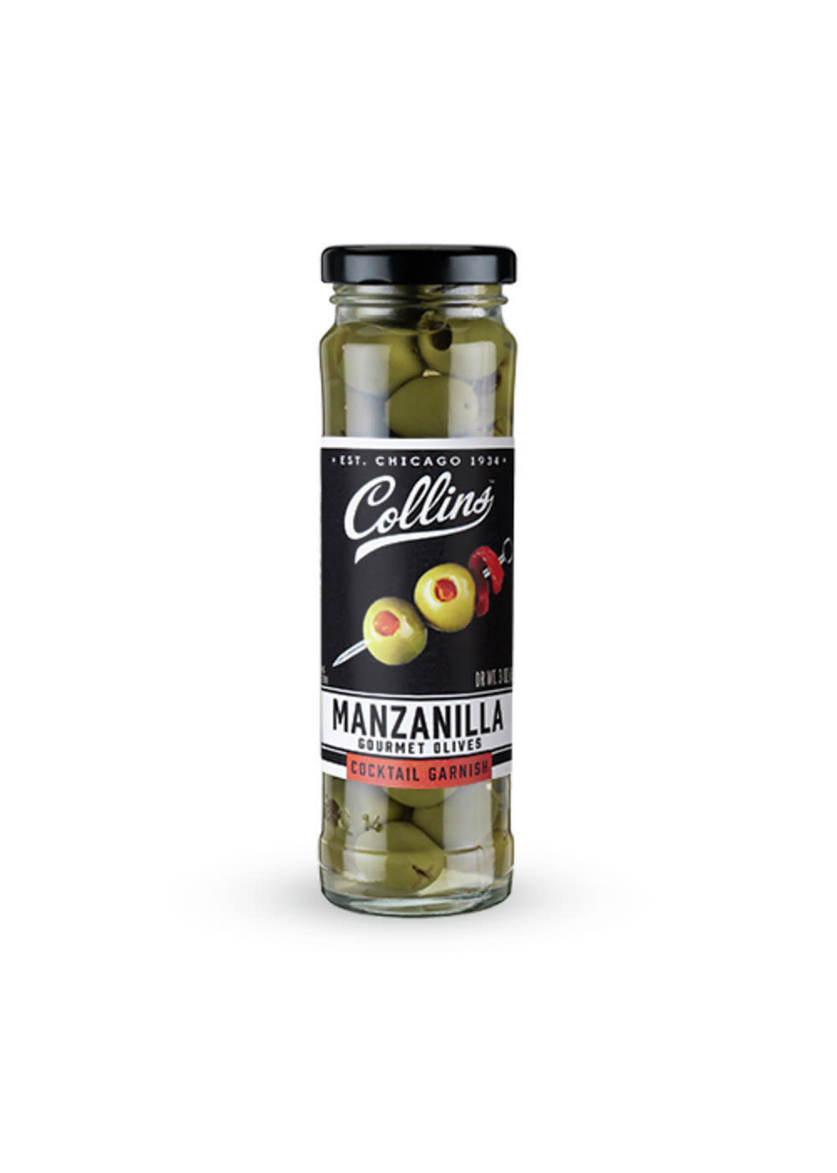 Collins Manzanilla Martini Pimento Olives 3oz