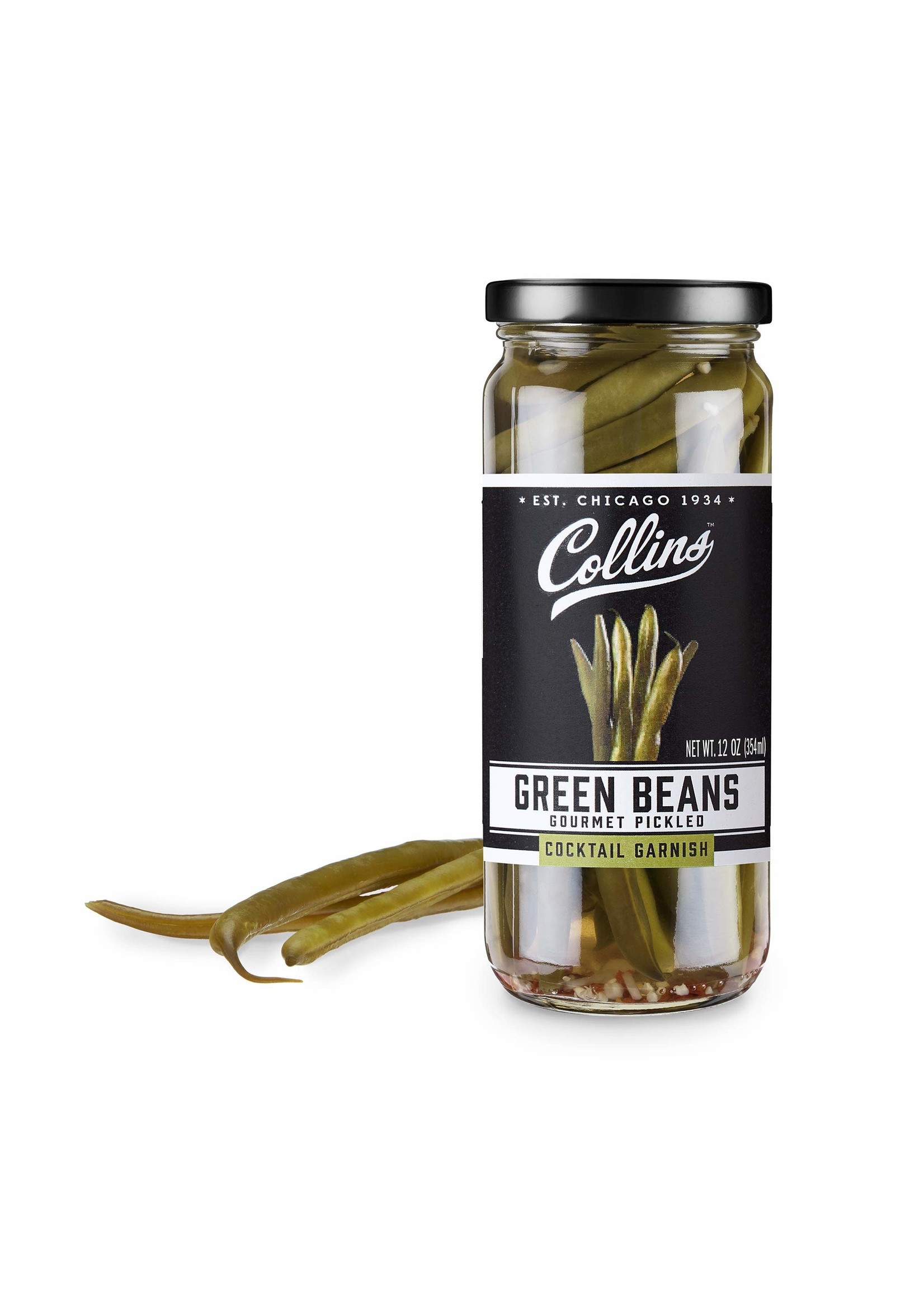 Collins Green Beans Cocktail Garnish 12oz