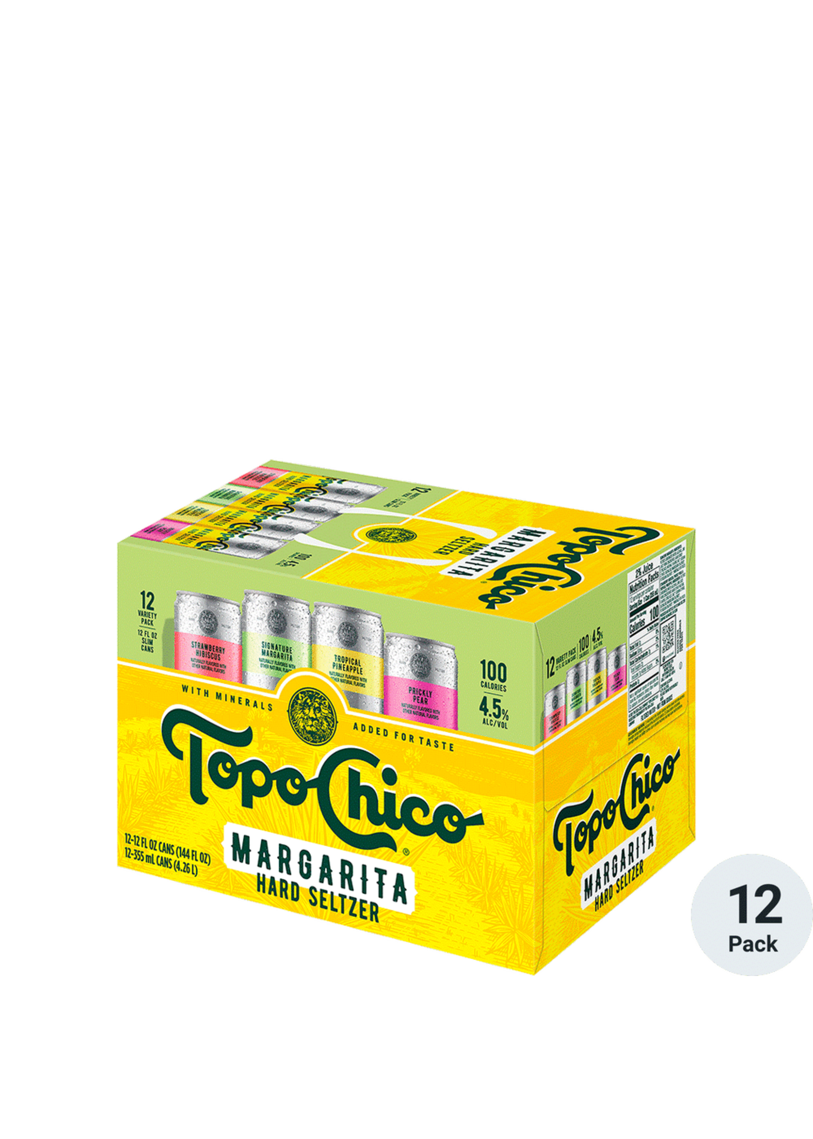 Topo Chico Margarita Hard Seltzer Margarita 4.5Alc 12pk 12oz Can