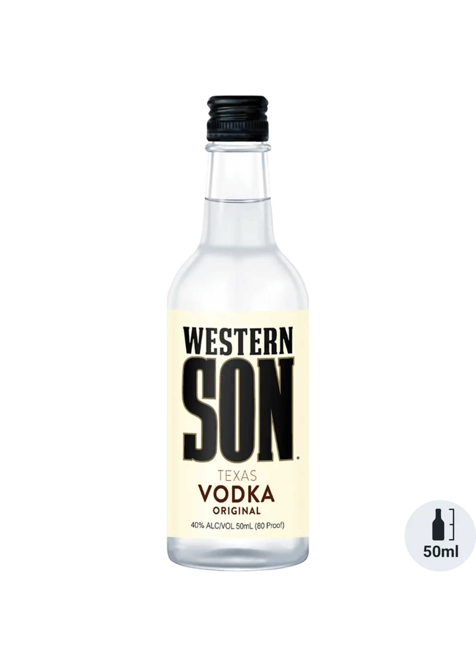 Western Son Western Son Original Vodka 80Proof Pet 50ml