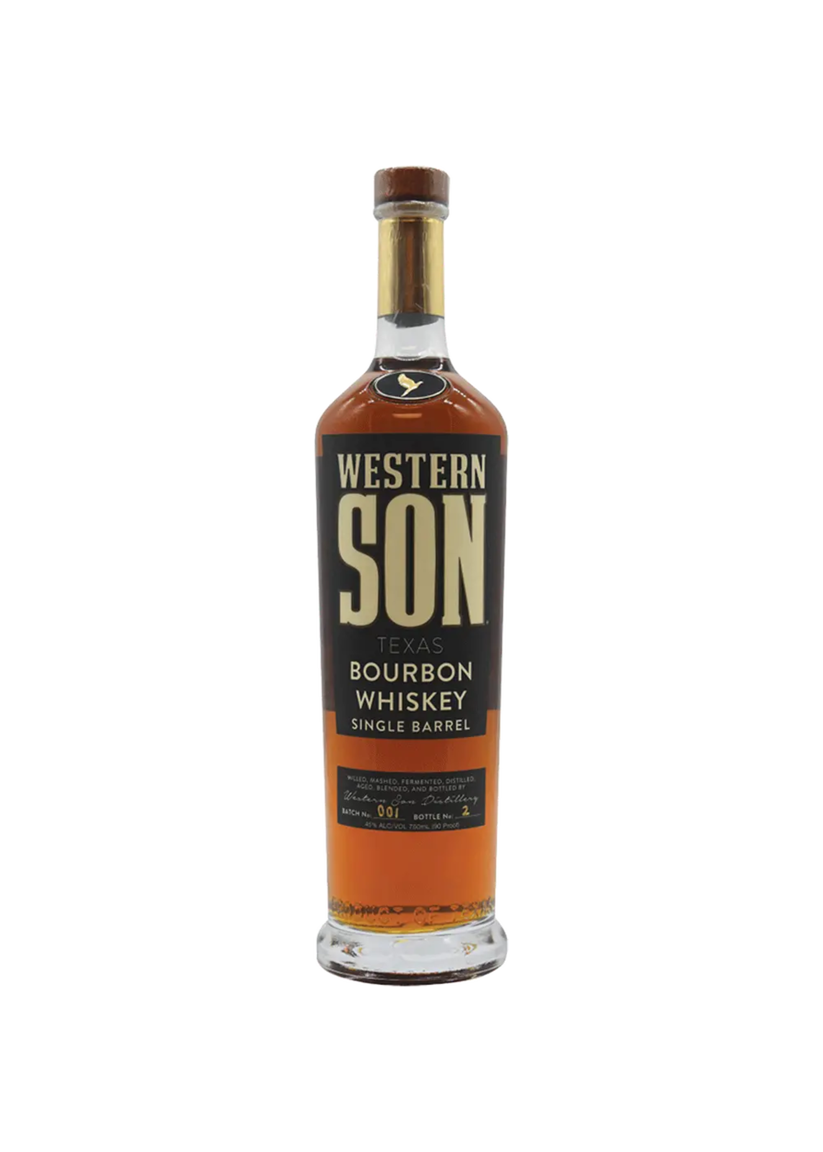 Western Son Western Son Single Barrel Texas Bourbon Whiskey 90Proof 750ml
