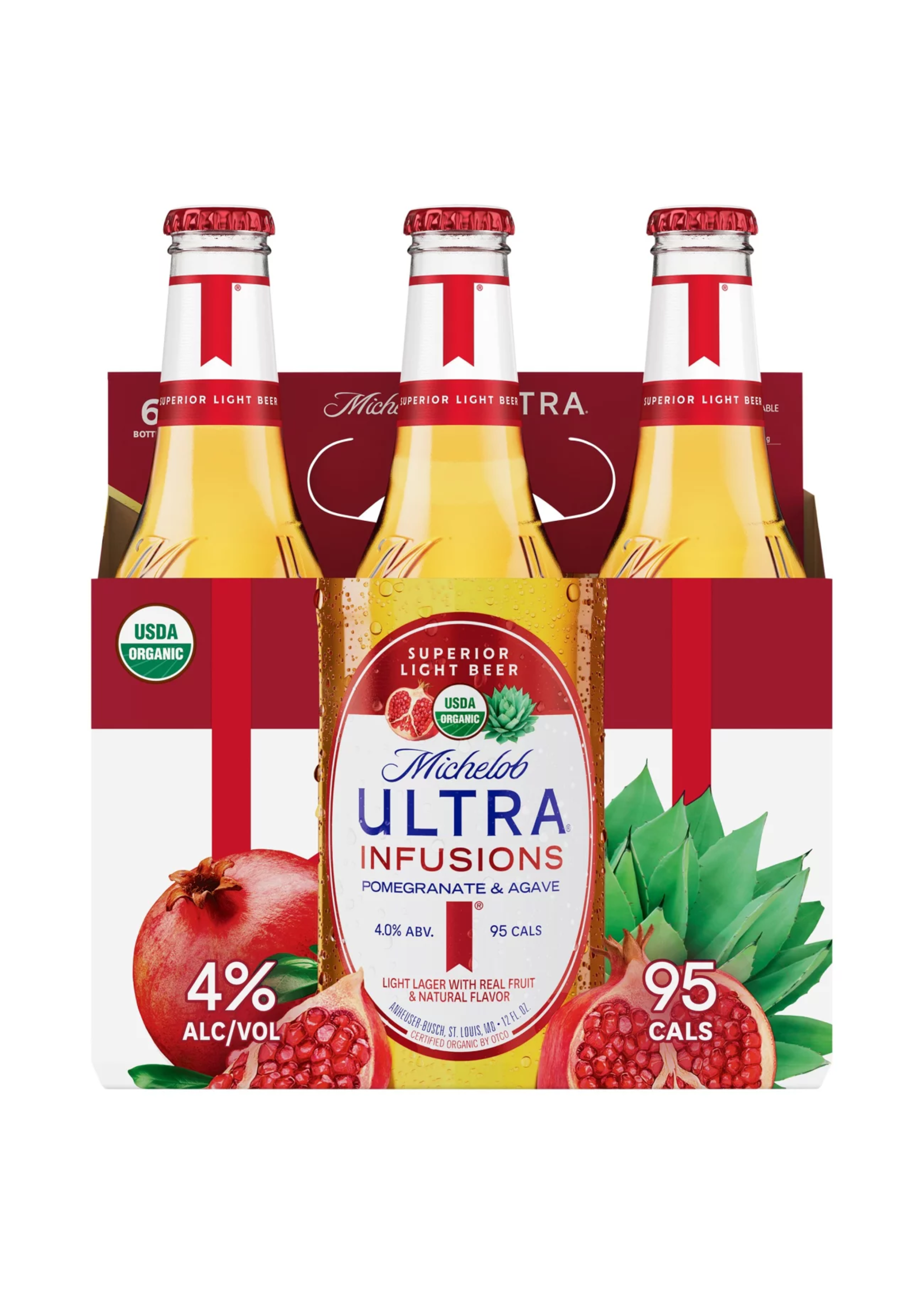 Michelob Ultra Infusions Pomegranate Agave  4.0Alc 6pk 12oz Bottles