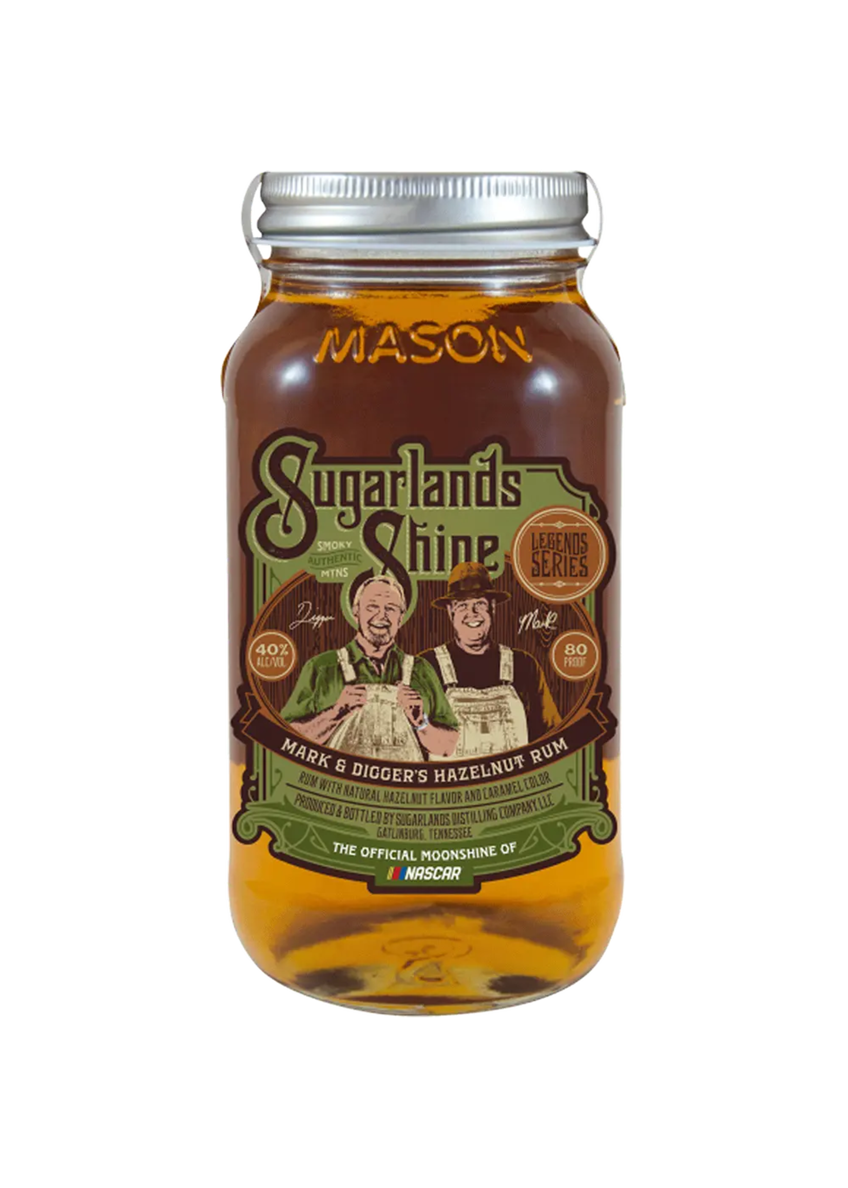 Sugarlands Moonshine & Sippin Cream Sugarlands Shine Mark & Diggers Hazelnut Rum 80Proof Jar 750ml