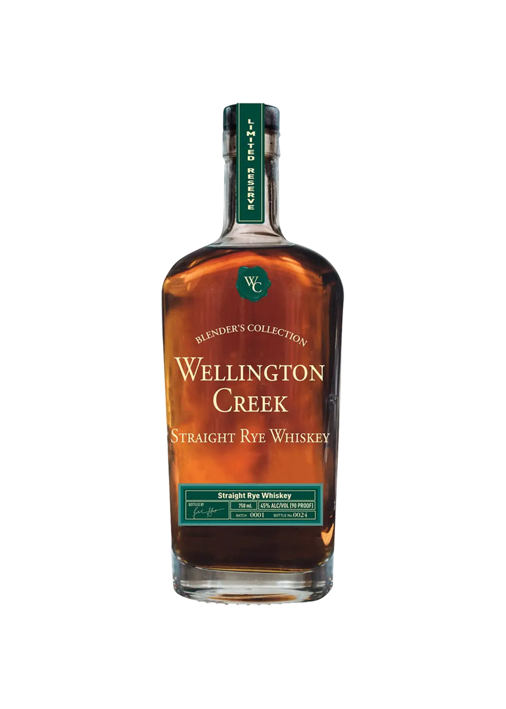 Wellington Creek Straight Rye Whiskey 90Proof 750ml