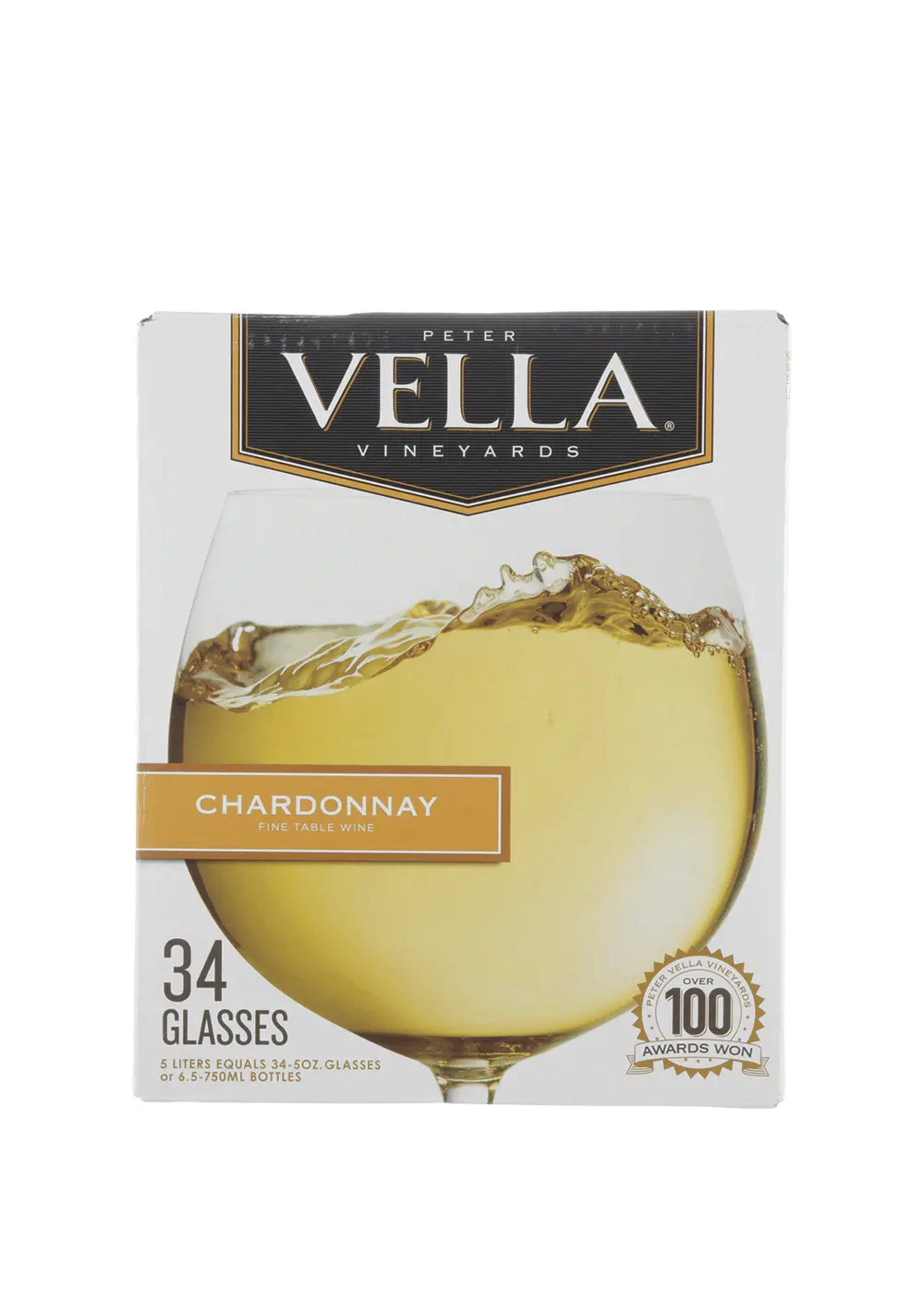 Peter Vella Chardonnay Box Wine 5 Ltr