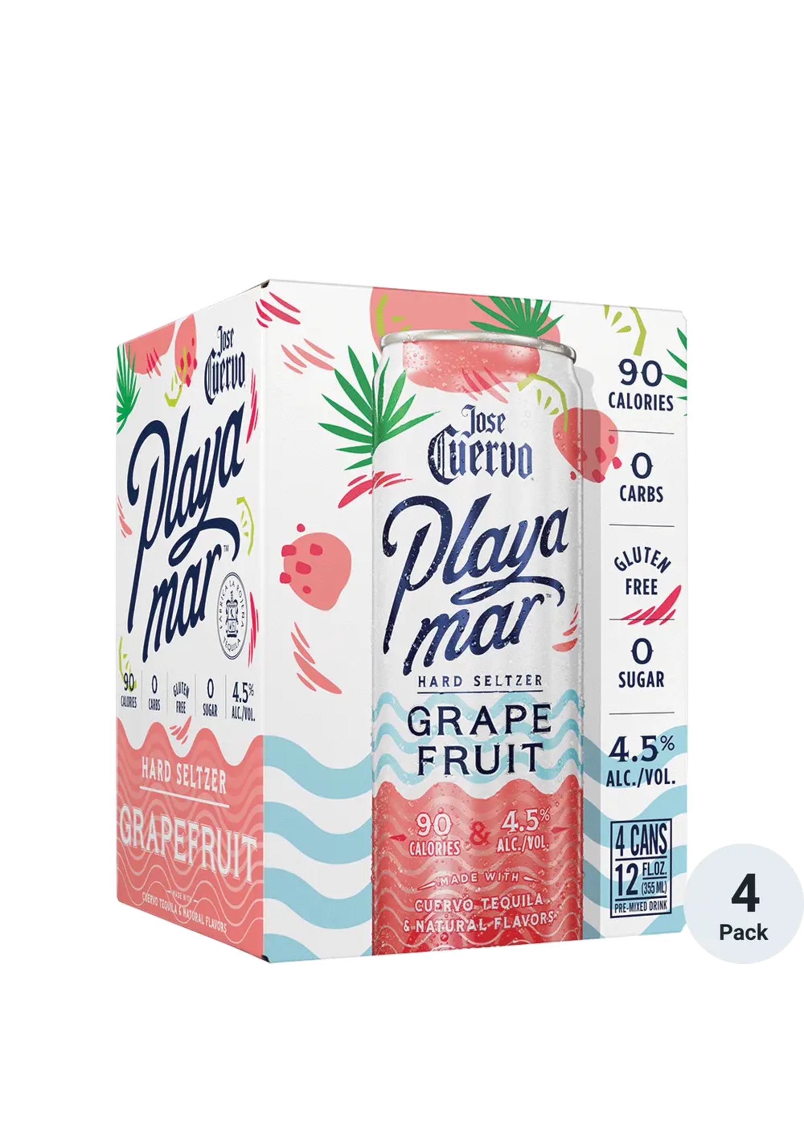 Jose Cuervo Ready to Drink Jose Cuervo Rtd Playamar Grapefruit 9Proof 4Pk 12Oz Cans