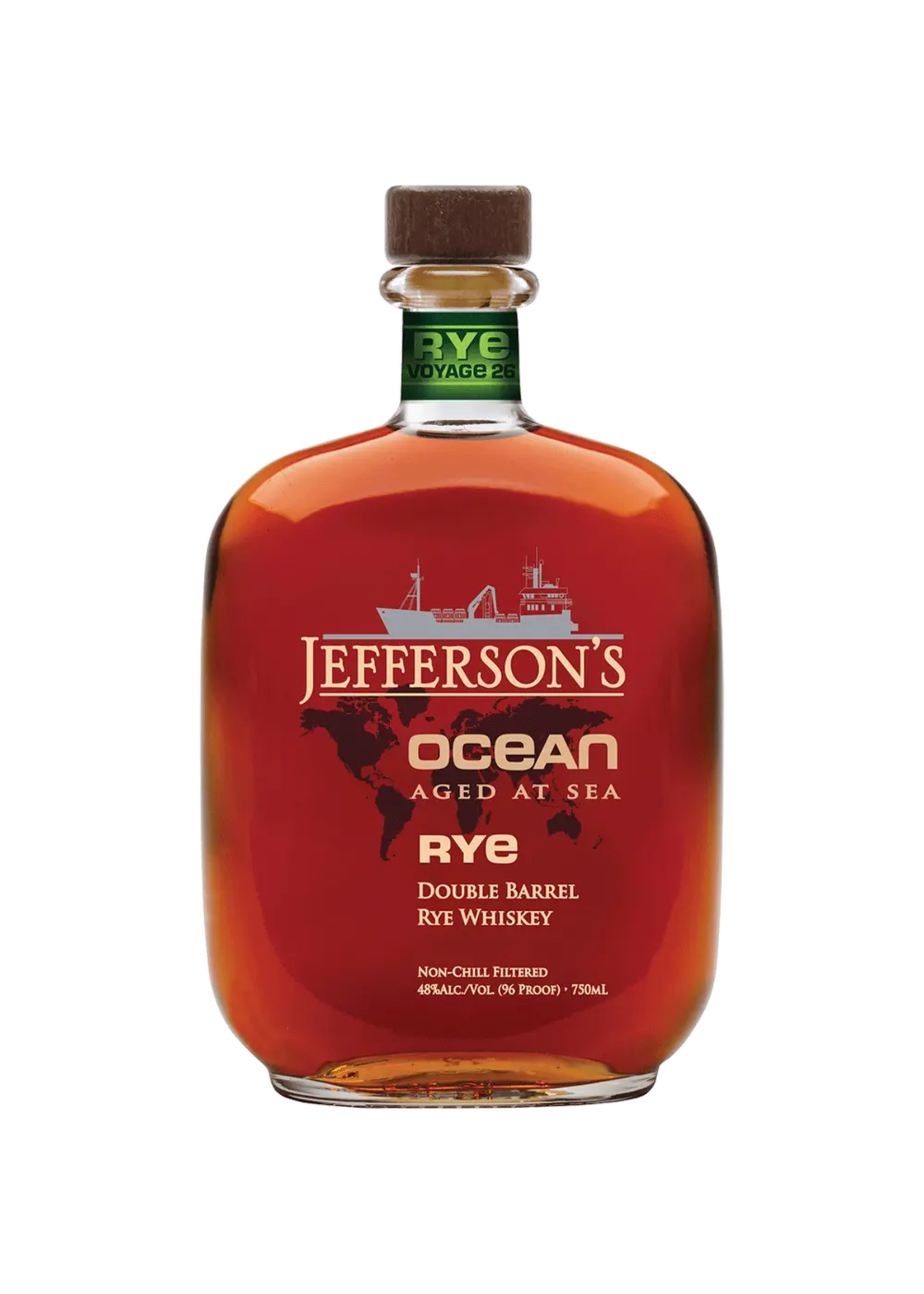 Jeffersons Ocean Aged At Sea Double Barrel Rye Whiskey 96Proof 750ml