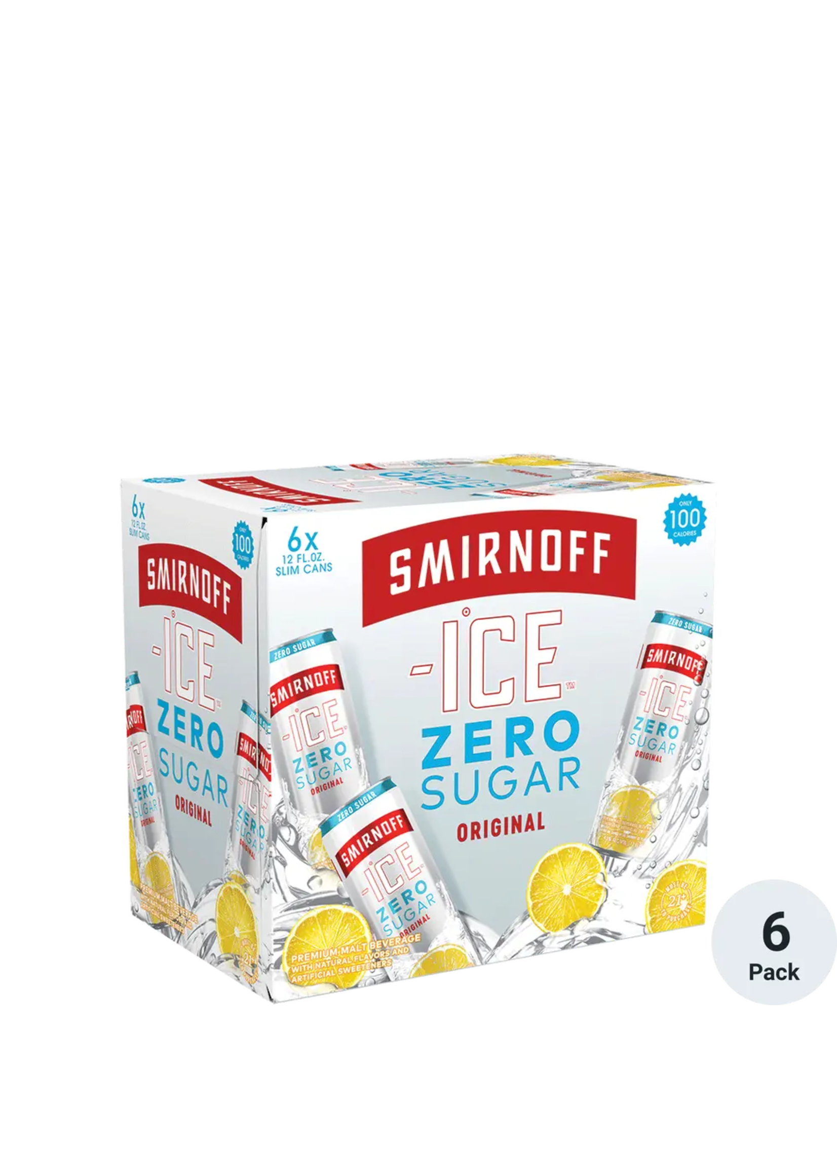 Smirnoff Original Zero Sugar 6Pk 12oz Cans
