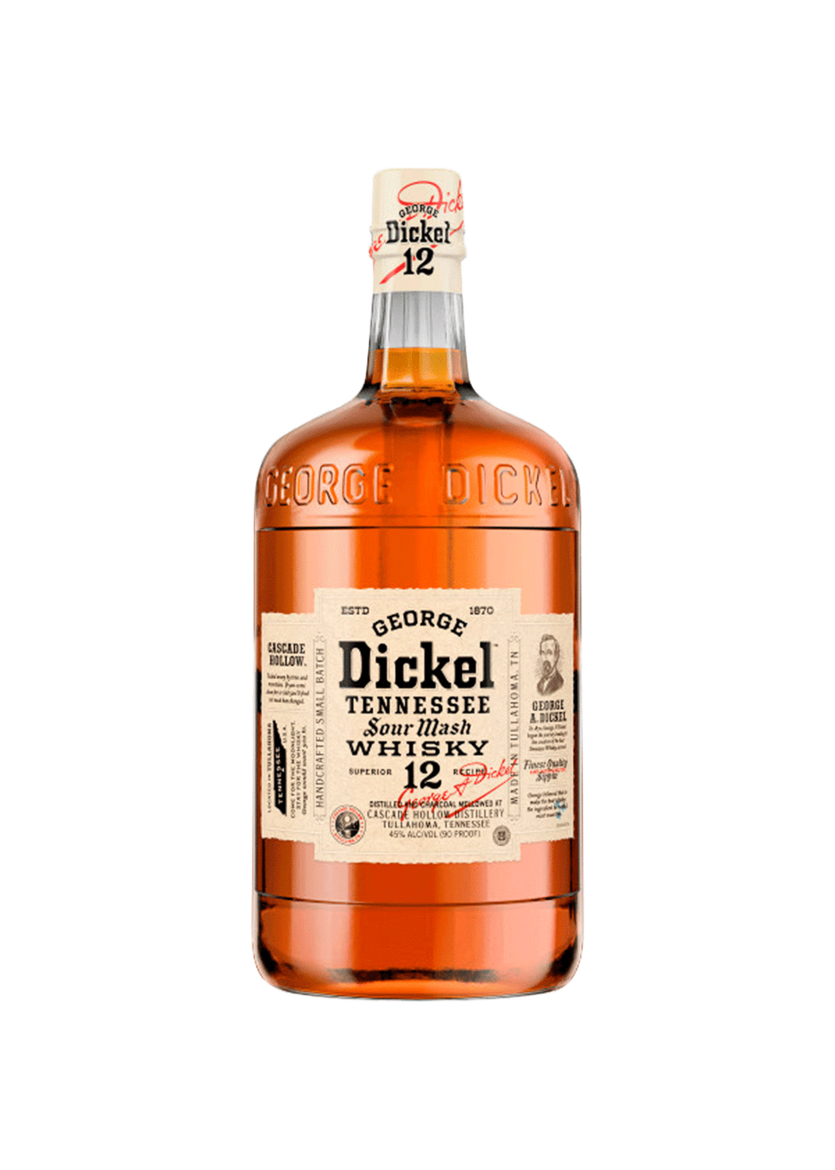 George Dickel Tennessee Whiskey No. 12 Superior Recipe 90Proof 1.75 Ltr