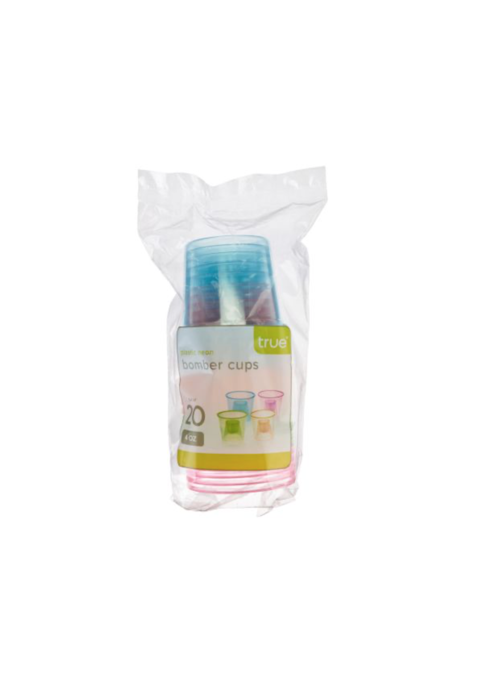 True Party: Neon Bomber Cups, Set Of 20