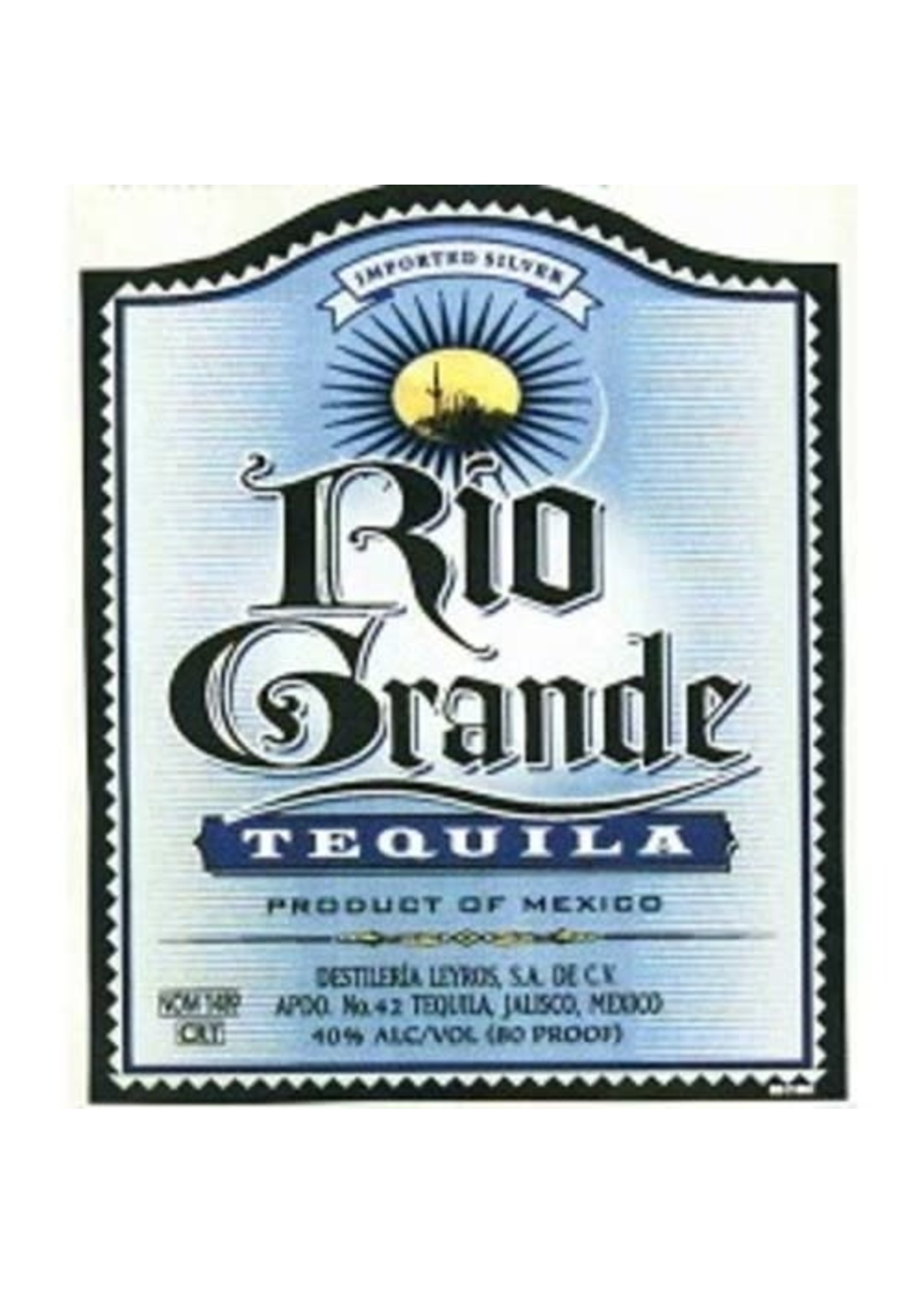 Rio Grande Silver Tequila 80Proof Pet 1.75 Ltr