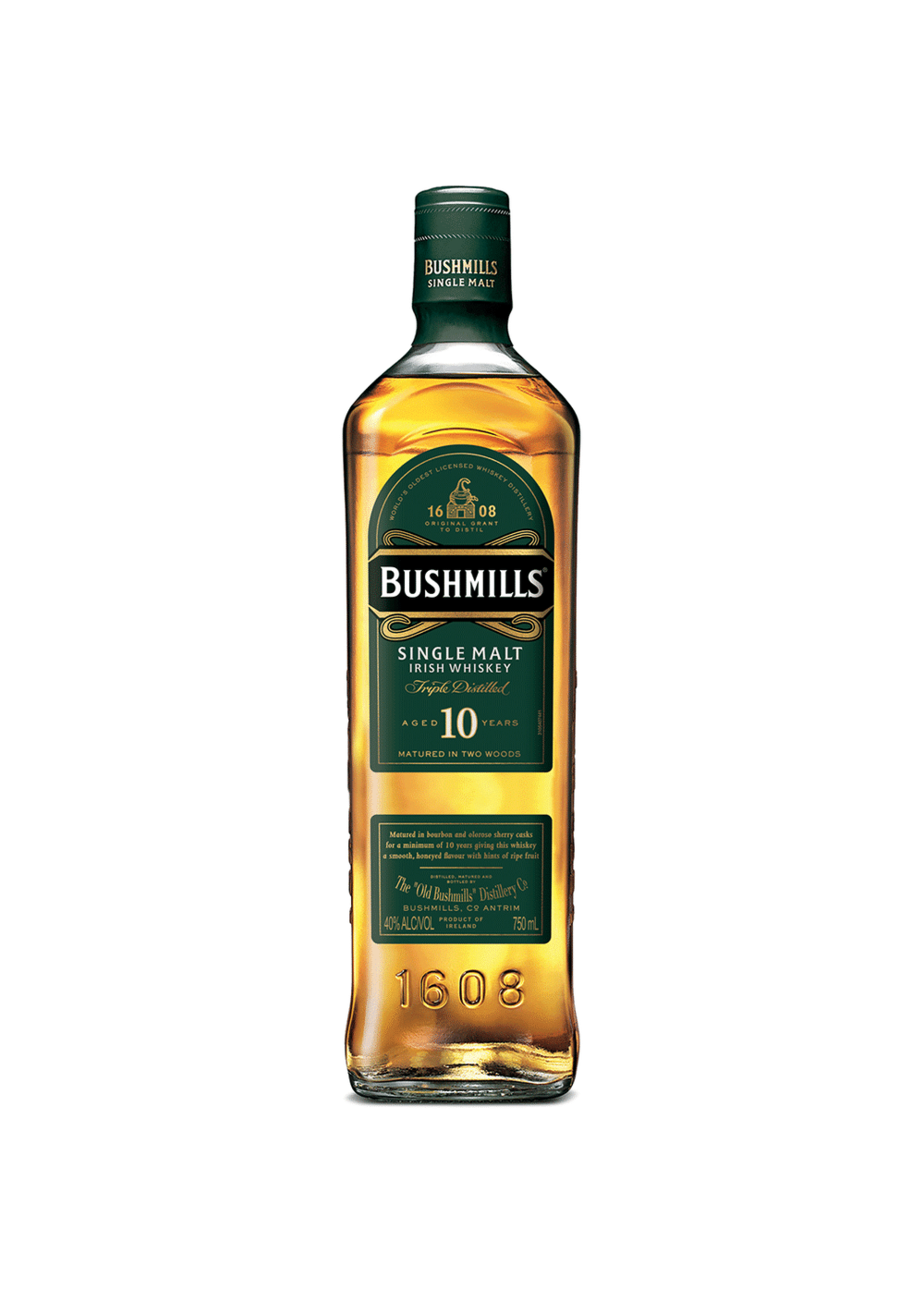 Bushmills 10Year Single Malt Irish Whiskey 80Proof 750ml